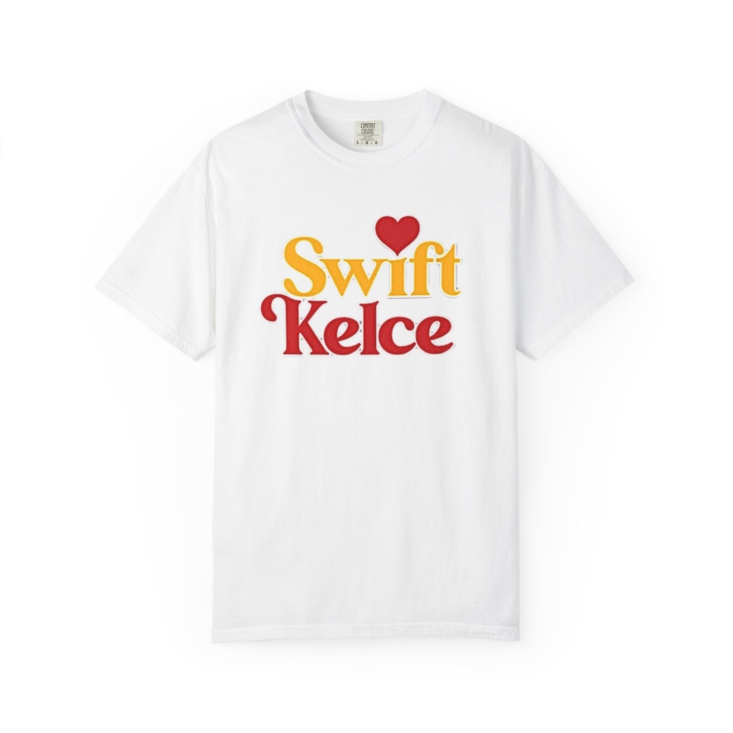 Kansas City Chiefs Football Tee, Travis Kelce #87, Swiftie Love Shirt with Heart