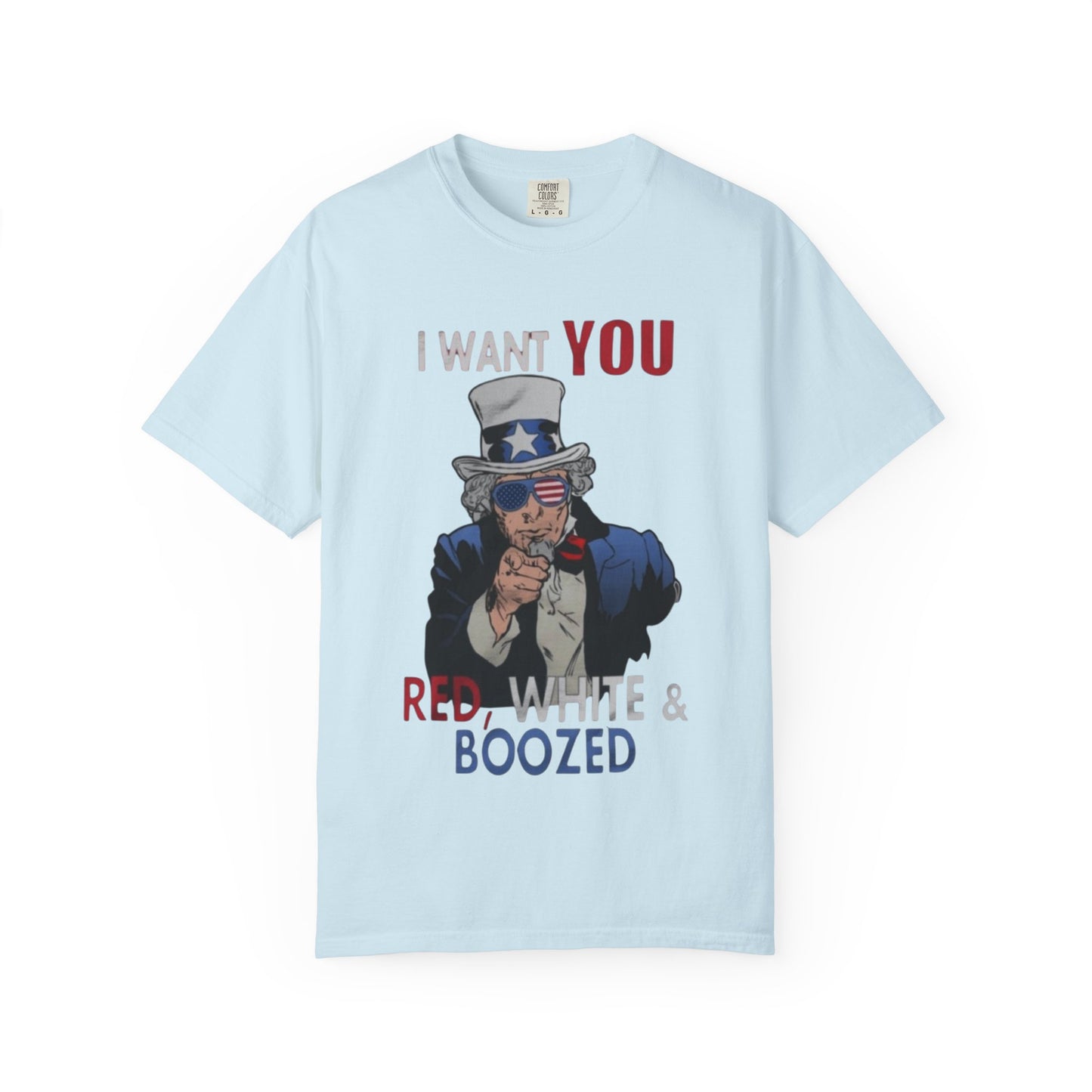 Uncle Sam Patriotic Tee, Red White and Boozed Shirt, July 4th Party T-shirt,