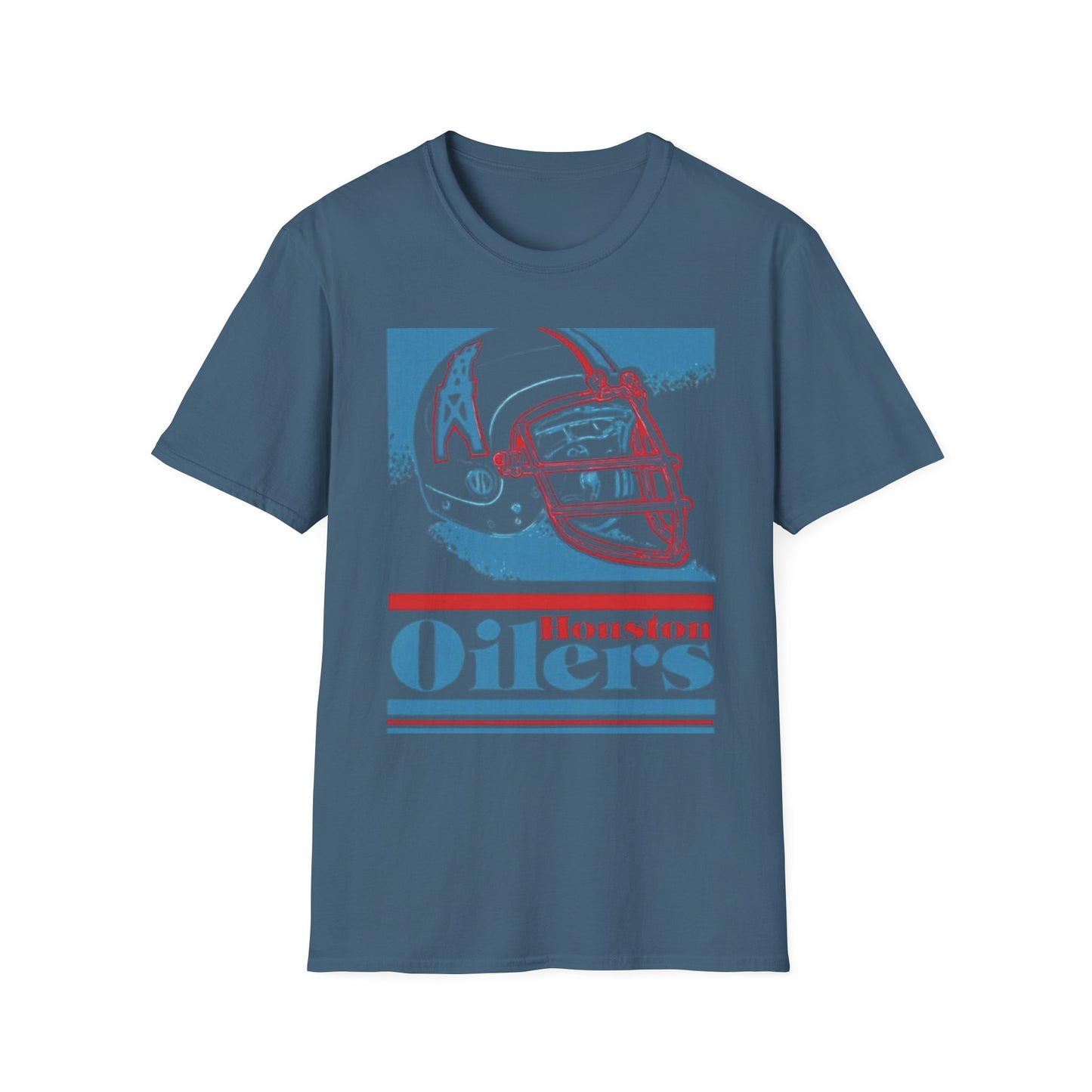 Classic Houston Oilers Unisex Tee, Vintage NFL Logo Softstyle, Tennessee Titans