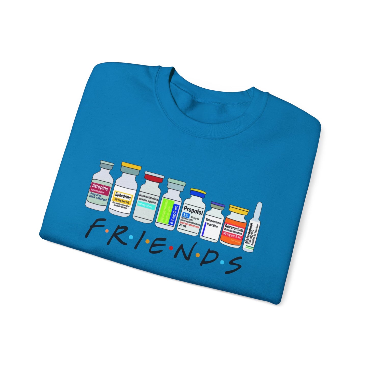 Medical Sedation Friends Healthcare RN Unisex Heavy Blend™ Crewneck Sweatshirt