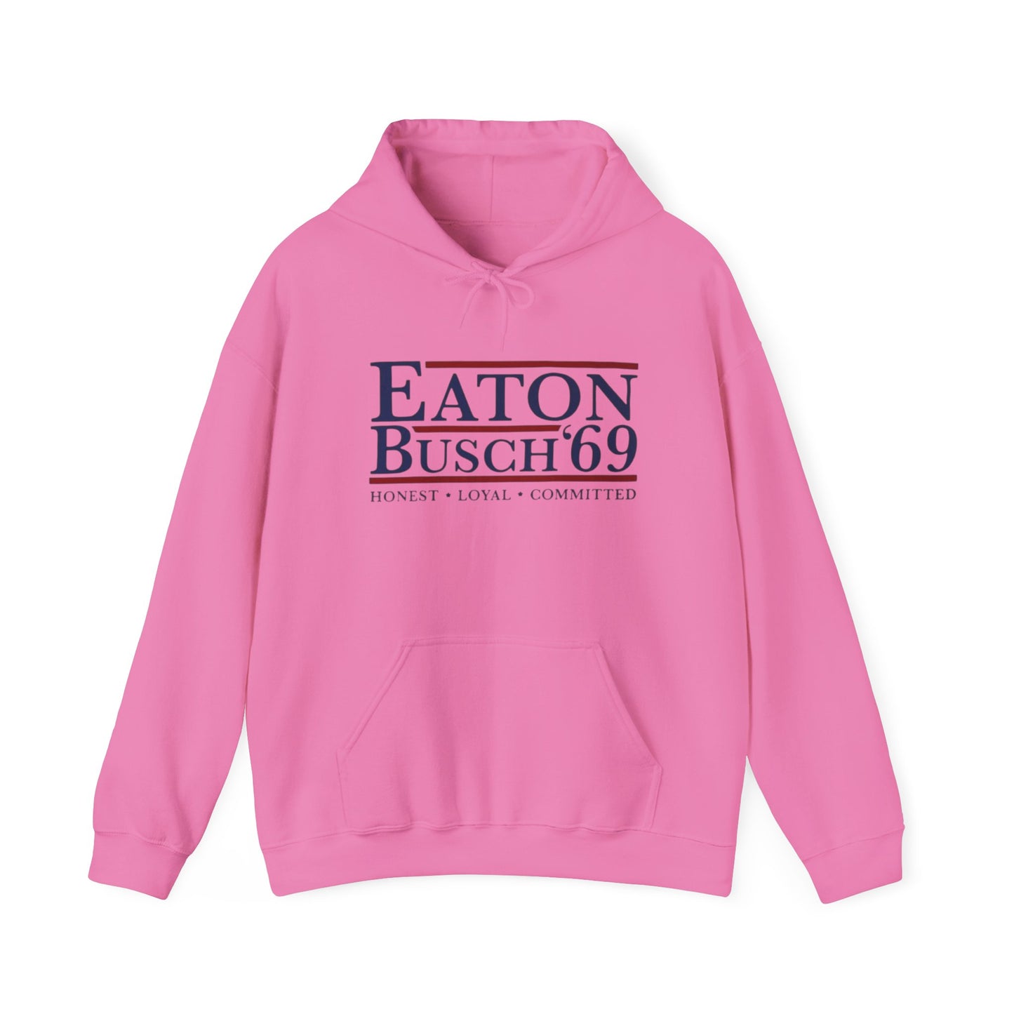 Political 69' Eaton/Busch Heavy Blend Hoodie - Unisex, Cozy Sweatshirt for