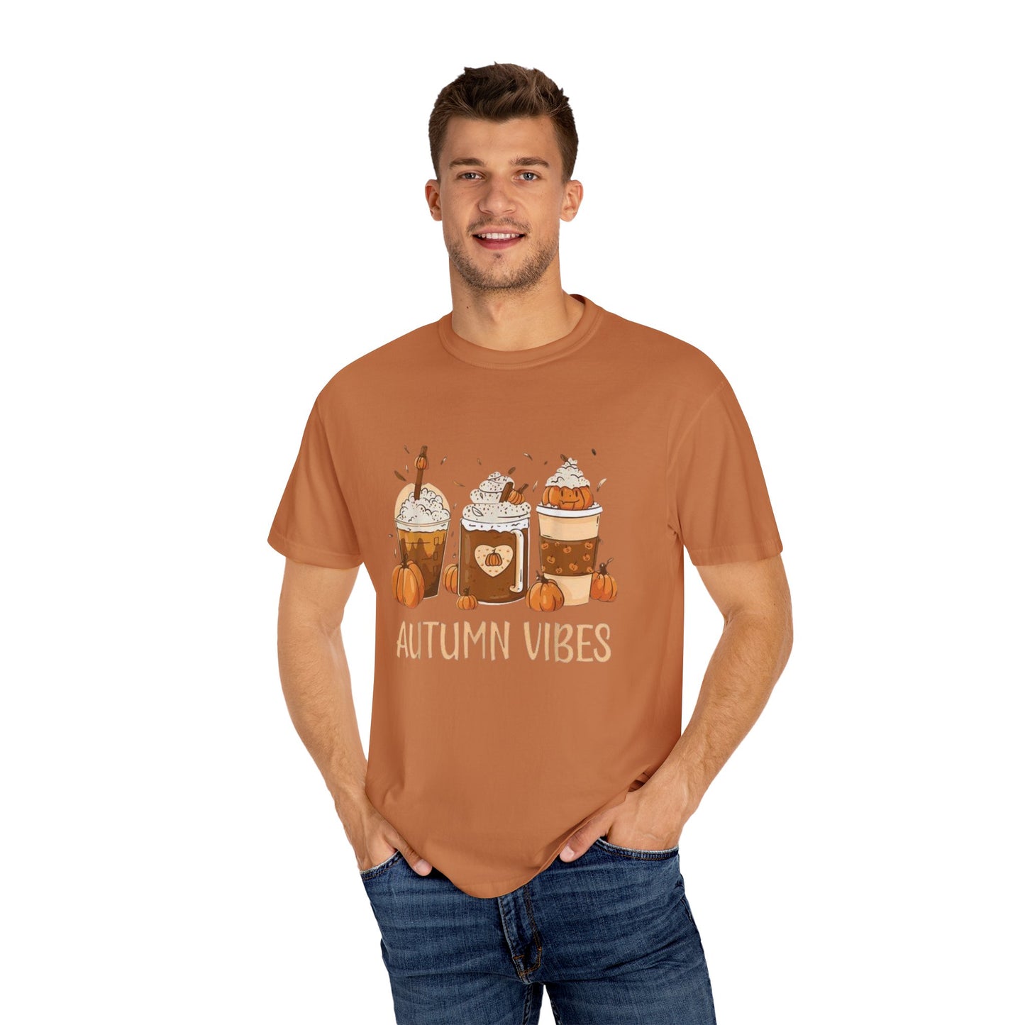 Autumn Vibes Pumpkin Spice Tee, Fall Colors T-Shirt for Teachers, Unisex