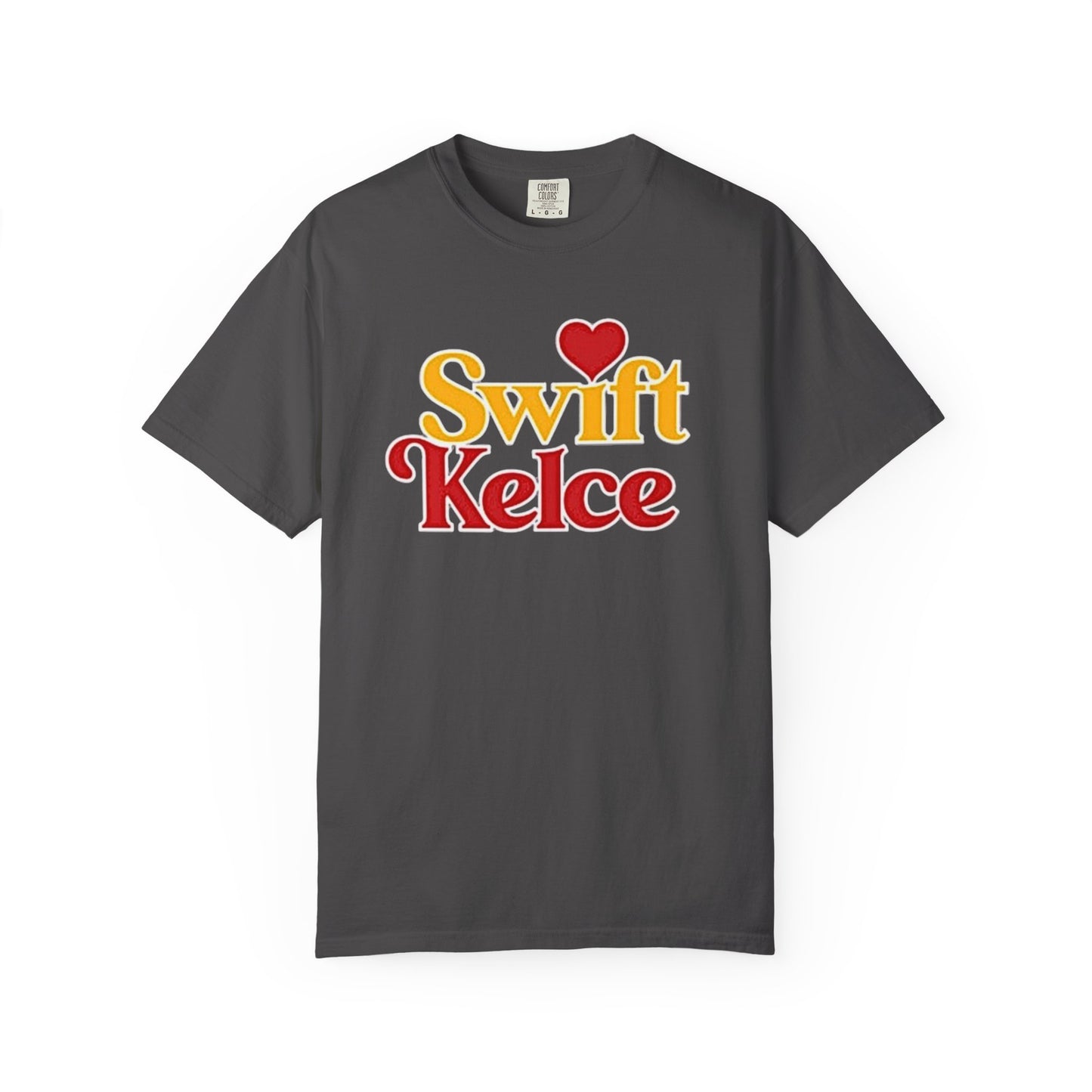 Kansas City Chiefs Football Tee, Travis Kelce #87, Swiftie Love Shirt with Heart