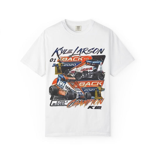 Kyle Larson Dirt Track Racing Back To Back Chili Bowl Champion 2020, 2021 Tshirt