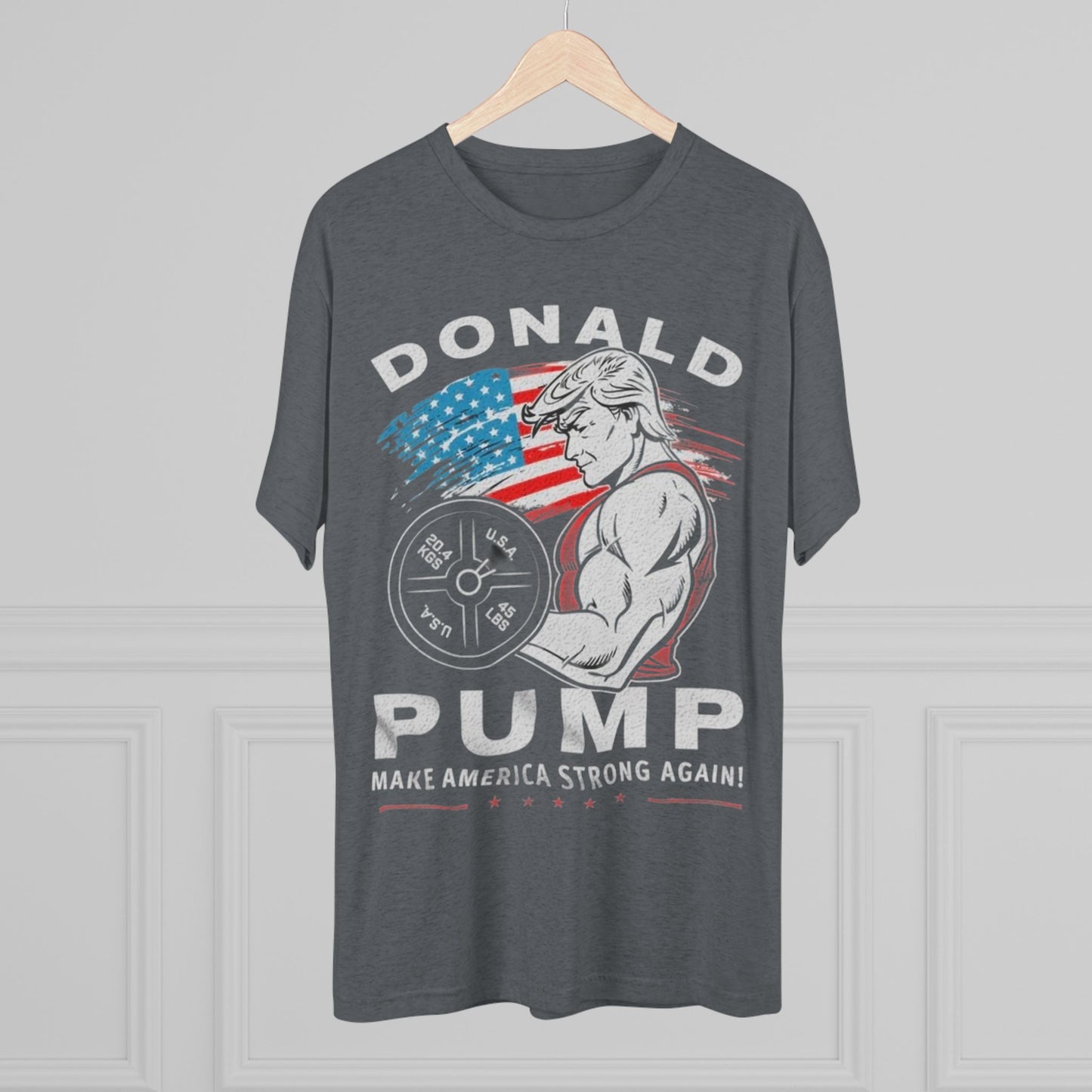 Donald “Pump” Trump 2024 President Lifting Weights Tee, Unisex Workout
