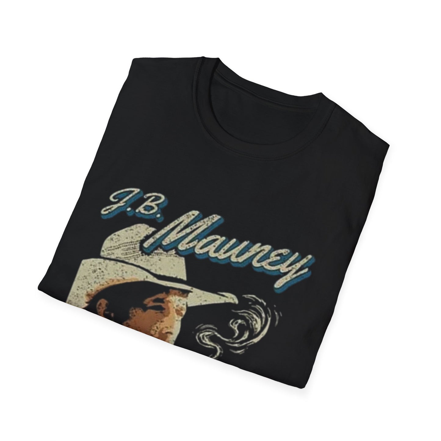 JB Mauney Bull Riding Legend Tee, Unisex T-Shirt, Cigarette Smoking Cowboy Hat