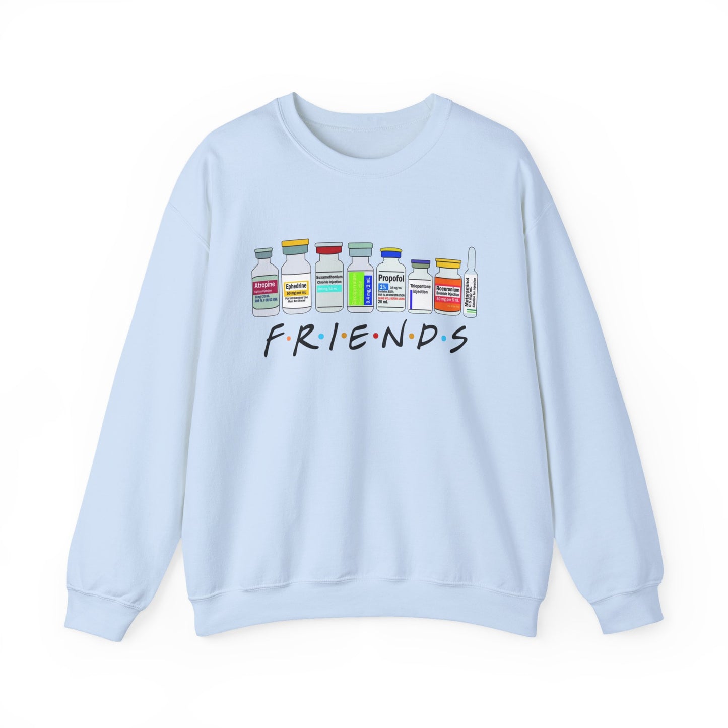 Medical Sedation Friends Healthcare RN Unisex Heavy Blend™ Crewneck Sweatshirt