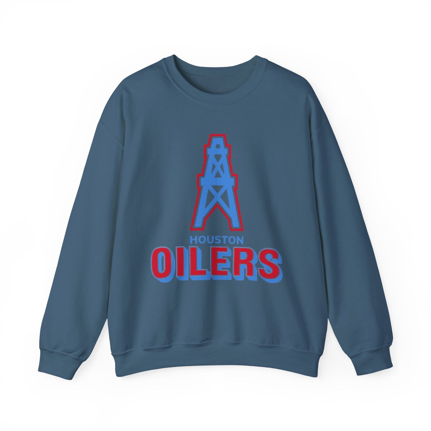 Houston Oilers Throwback Sweatshirt, Unisex NFL Football Crewneck, Vintage 1960