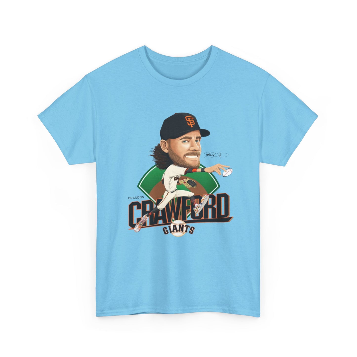 Brandon Crawford 35 MLB Design San Francisco Giants Replica Unisex Tee, Legend