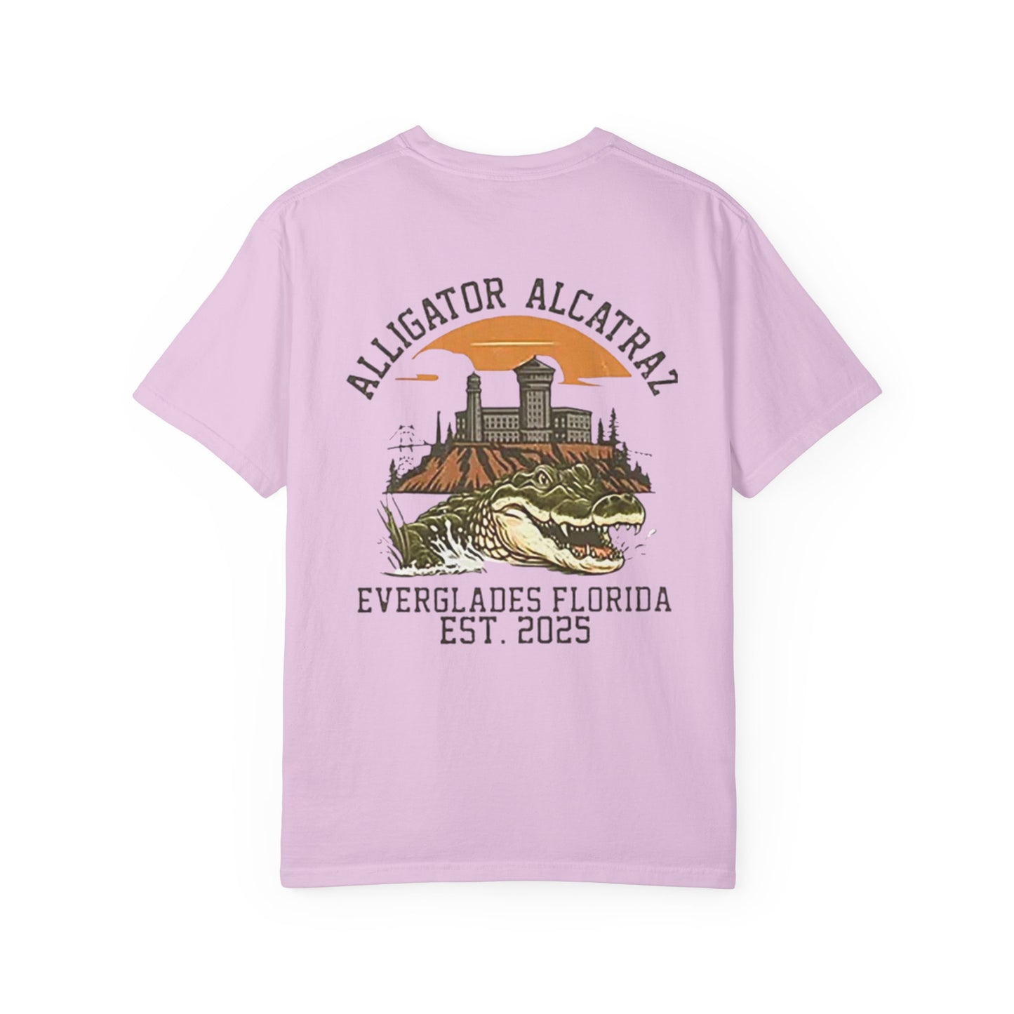 MAGA Alligator Alcatraz Patriotic Trump T-shirt, USA Florida ICE Detention,