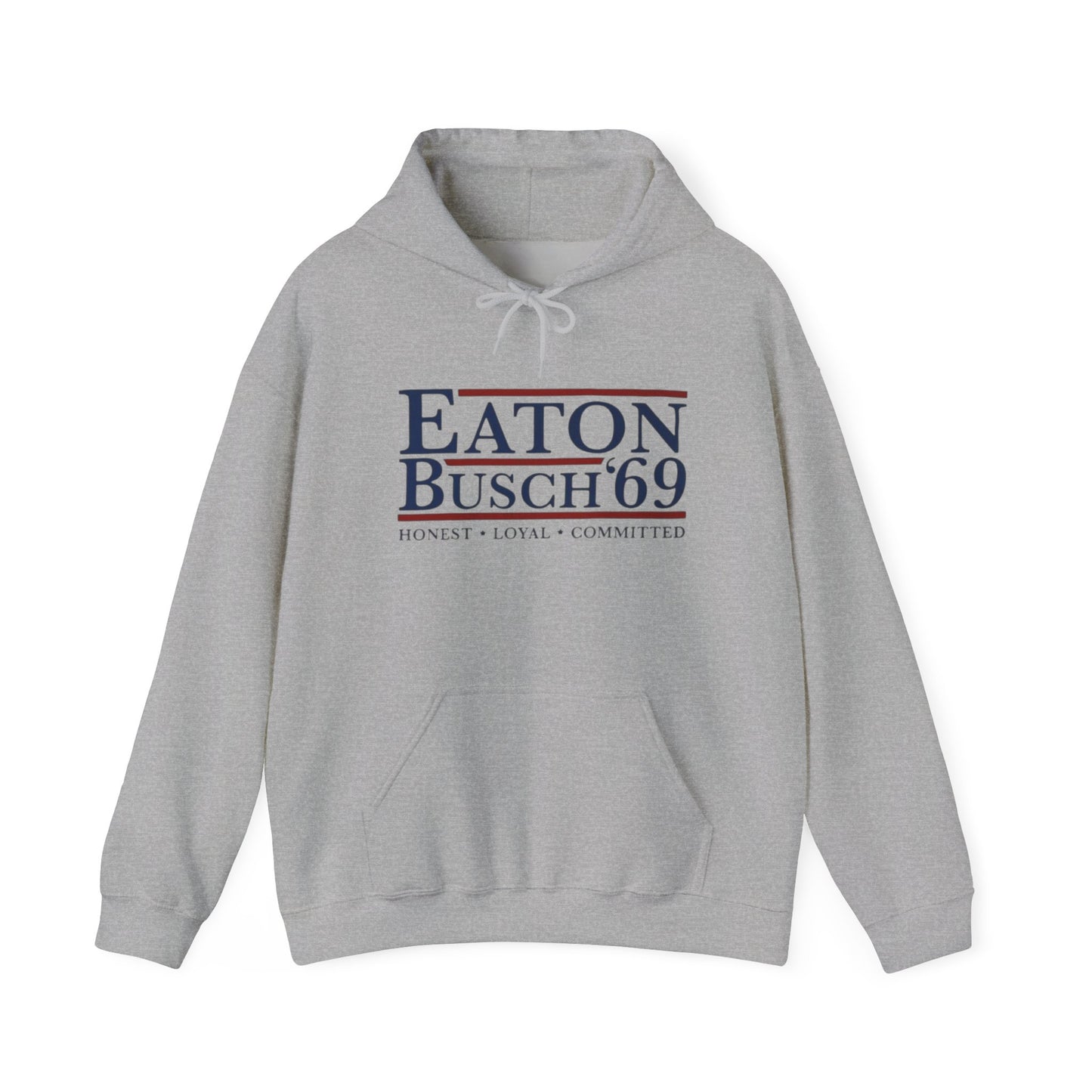 Political 69' Eaton/Busch Heavy Blend Hoodie - Unisex, Cozy Sweatshirt for