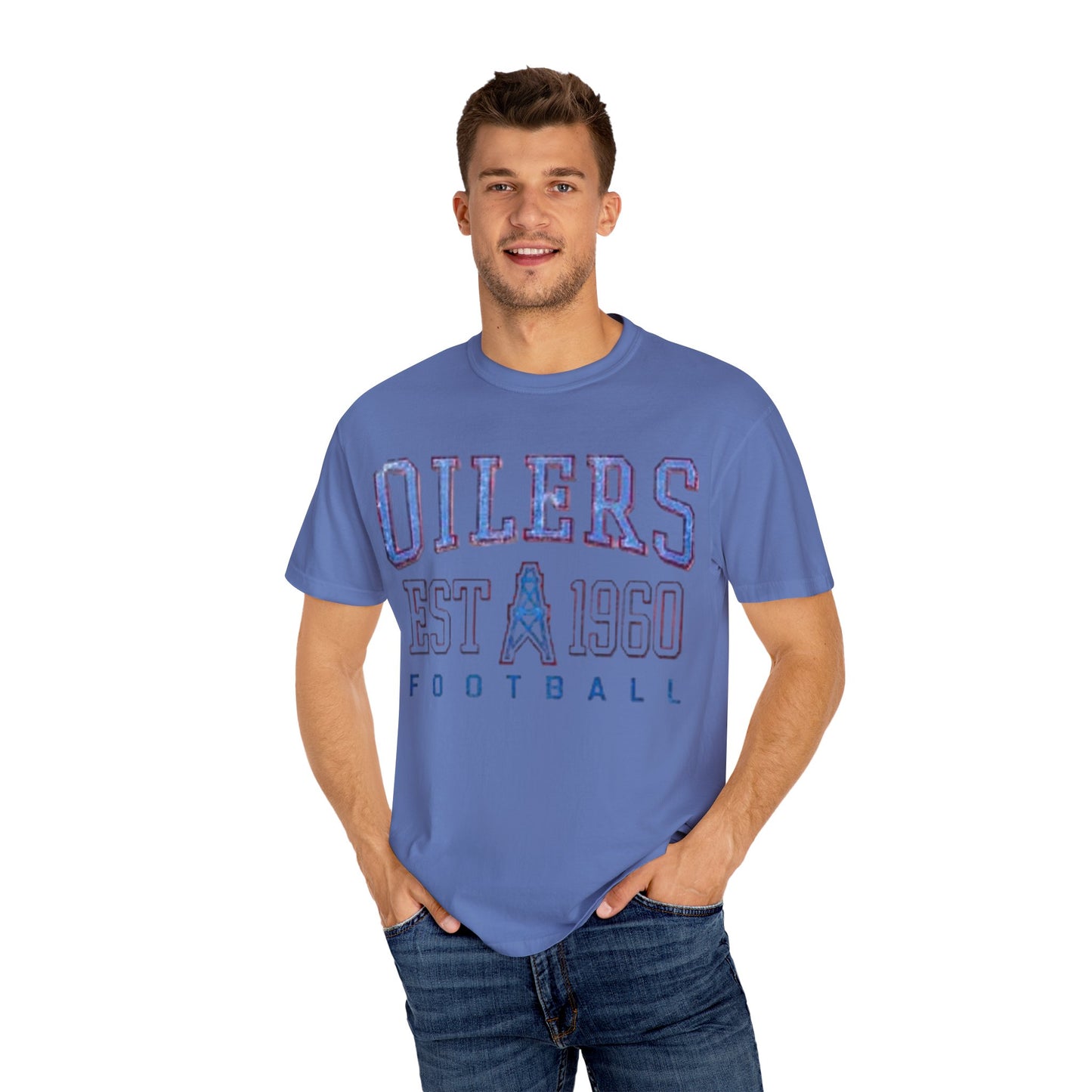 Classic Houston Oilers Football, Vintage NFL T-Shirt, Est. 1960 Oilers, Titans