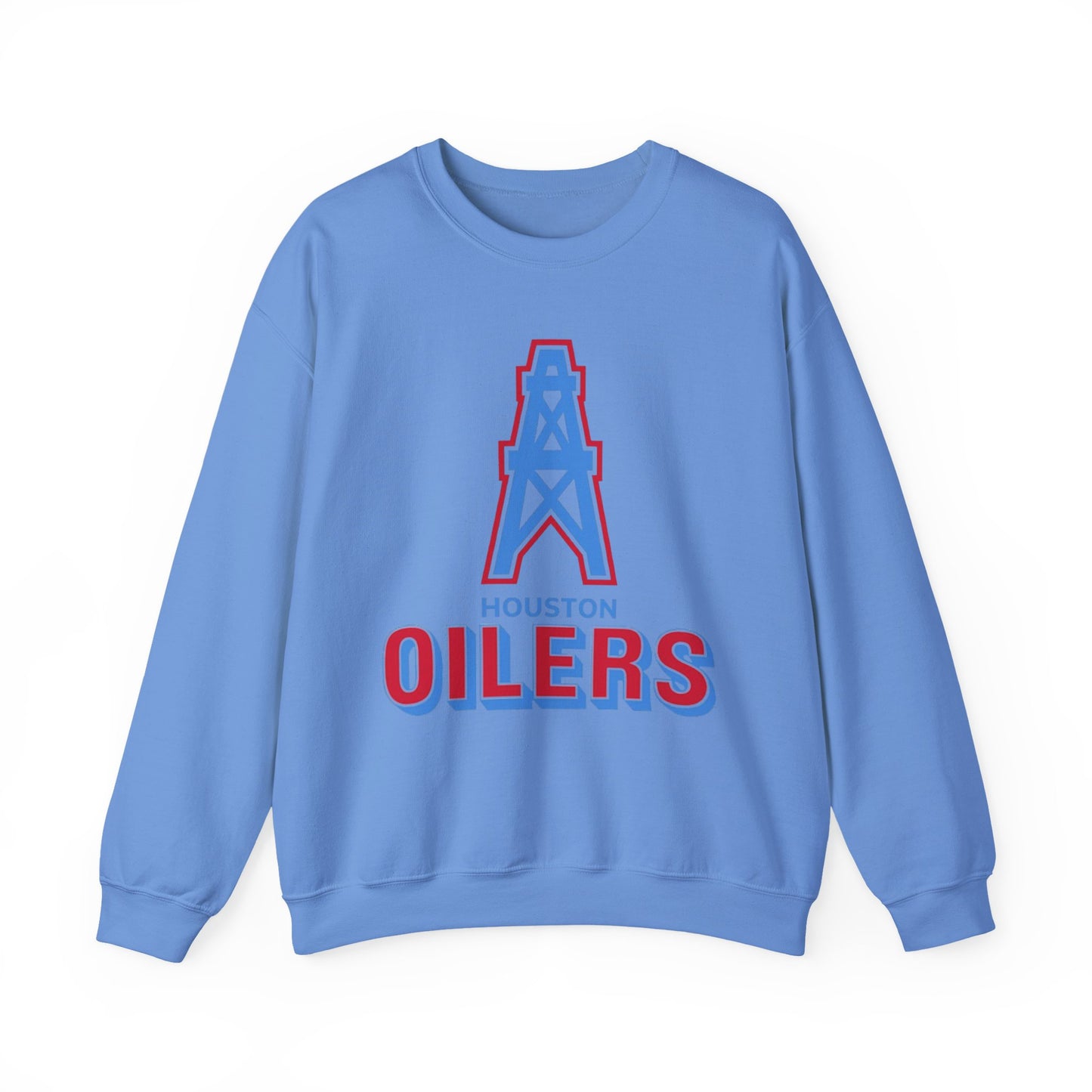 Houston Oilers Throwback Sweatshirt, Unisex NFL Football Crewneck, Vintage 1960