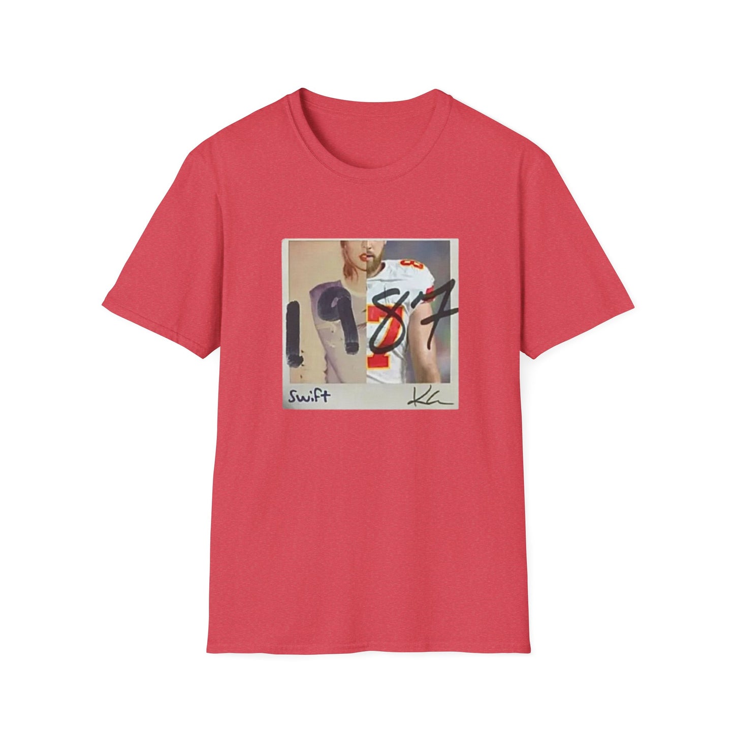 Swiftie x Chiefs Love Tee | 1989 Album CD & Kelce 87 Jersey Mashup Shirt