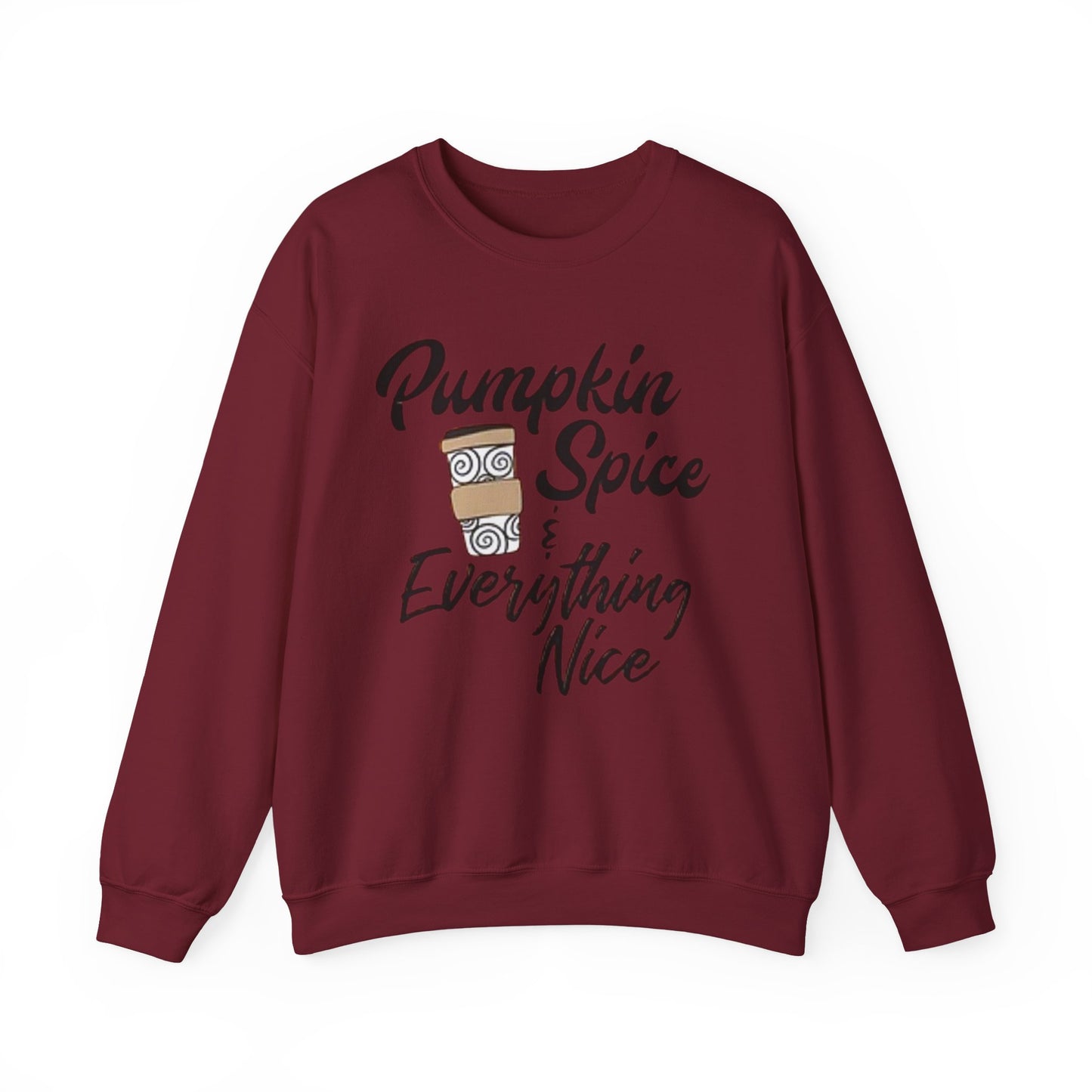 Fall Pumpkin Spice & Everything Nice Latte Fall Lover Gift, Unisex Sweatshirt,