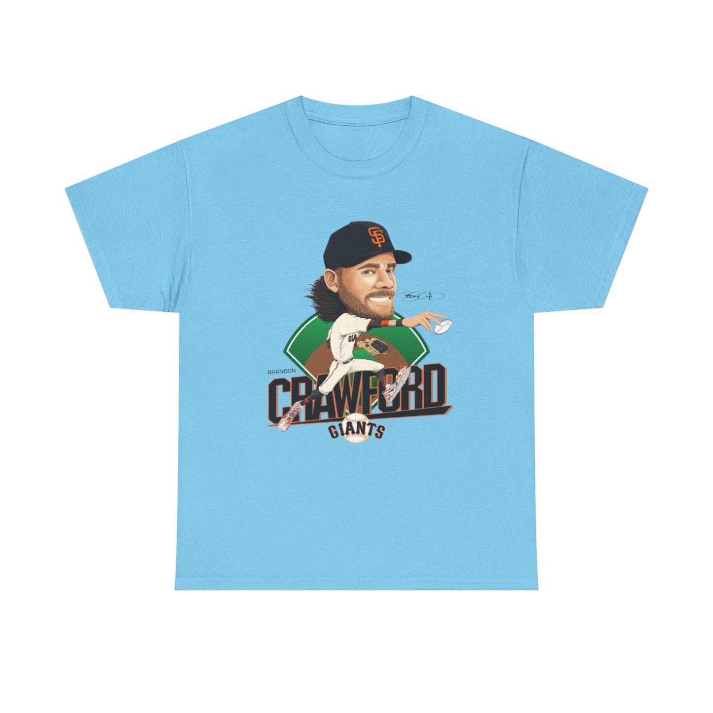 Brandon Crawford 35 MLB Design San Francisco Giants Replica Unisex Tee, Legend