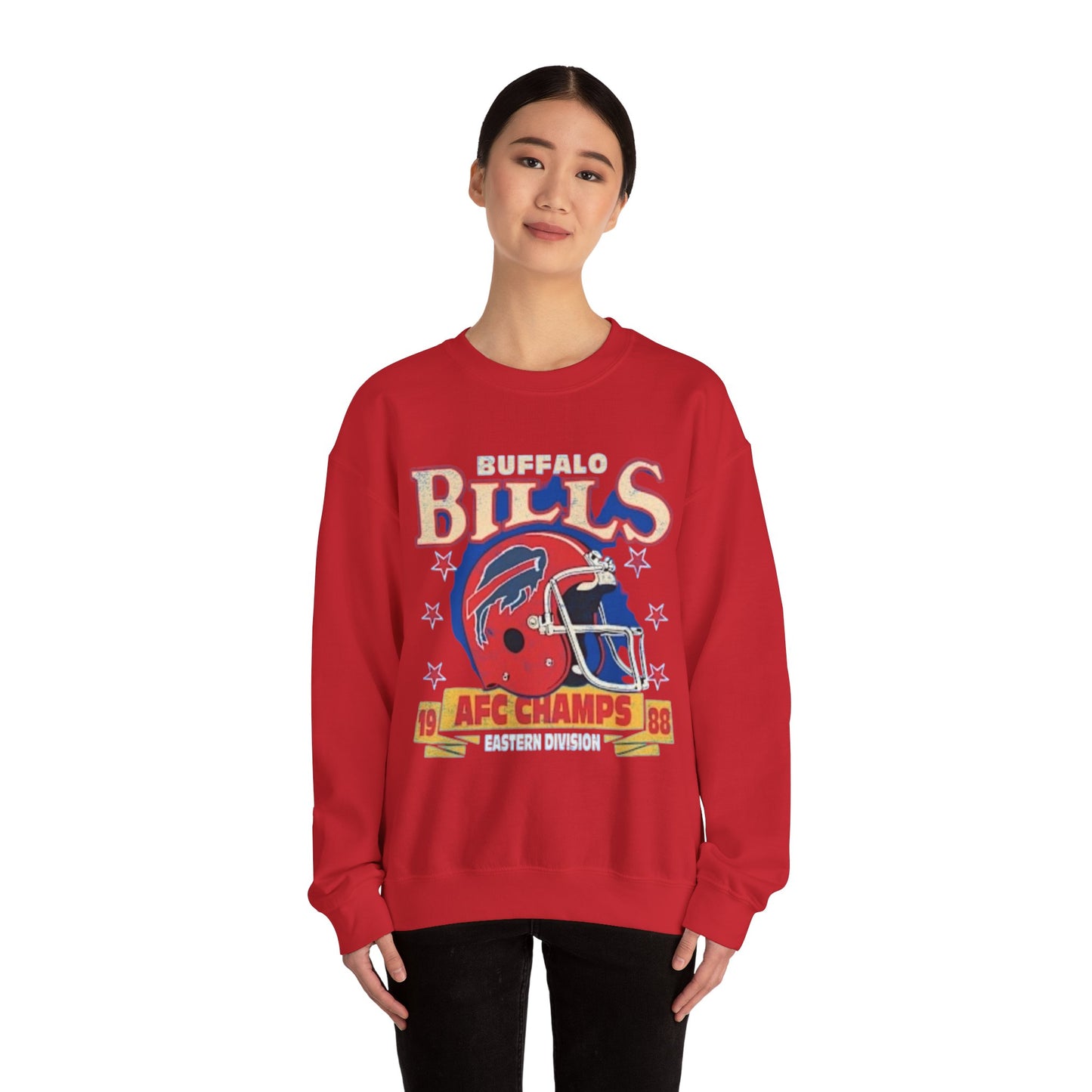 Buffalo Bills AFC Champions Sweatshirt, Vintage Retro Unisex Top, 1988 Champs