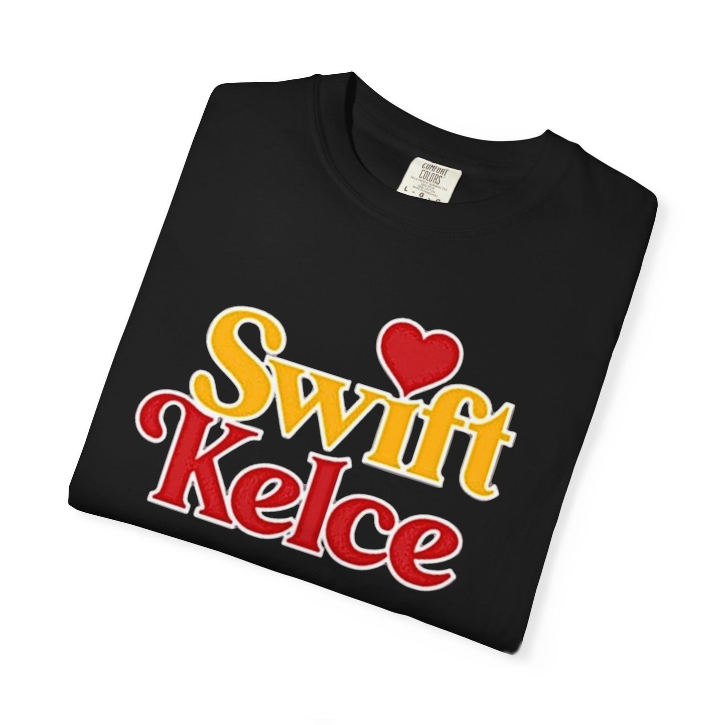 Kansas City Chiefs Football Tee, Travis Kelce #87, Swiftie Love Shirt with Heart