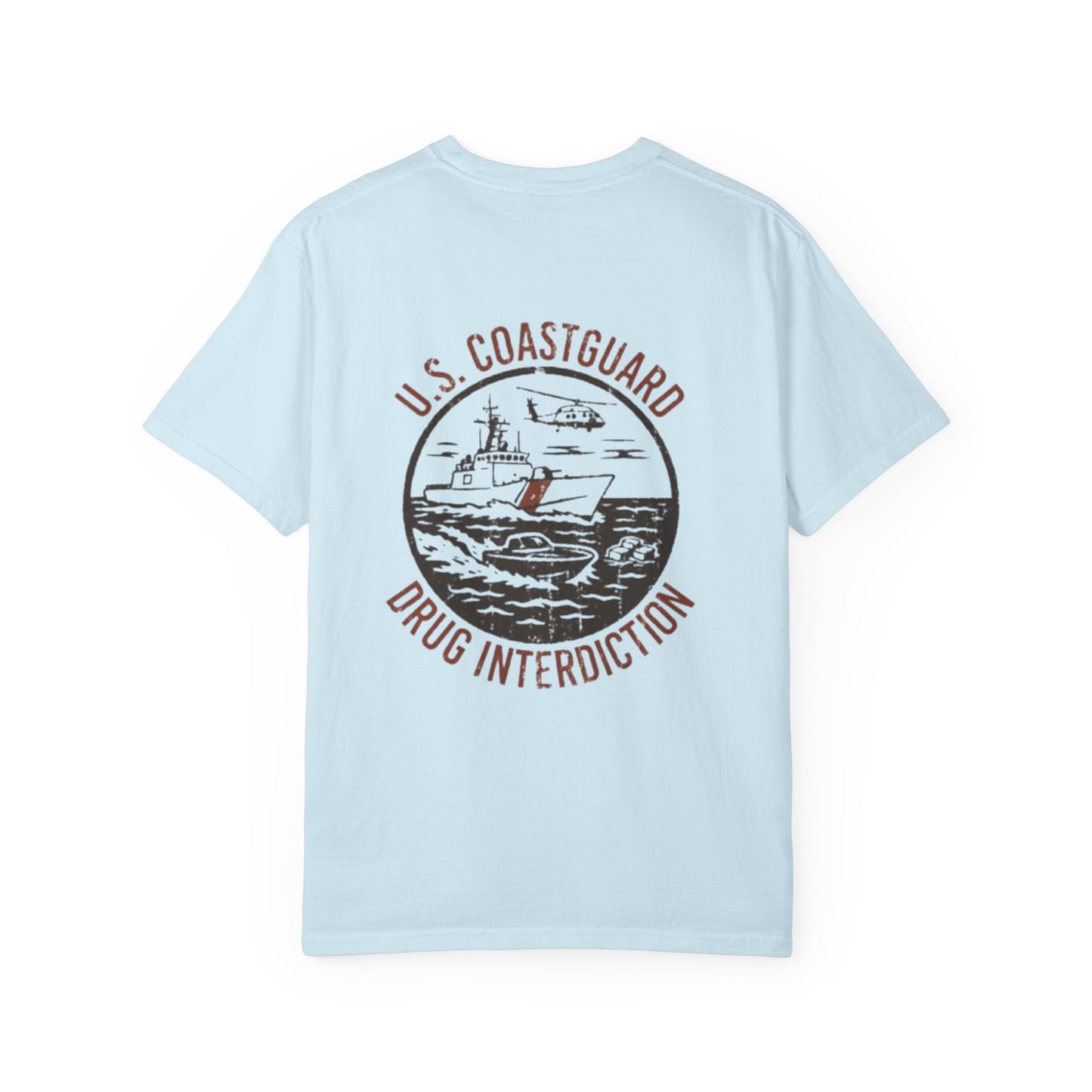 US Coastguard Drug Interdiction Team Tee, Boat Helicopter Cutter Vessel, Unisex