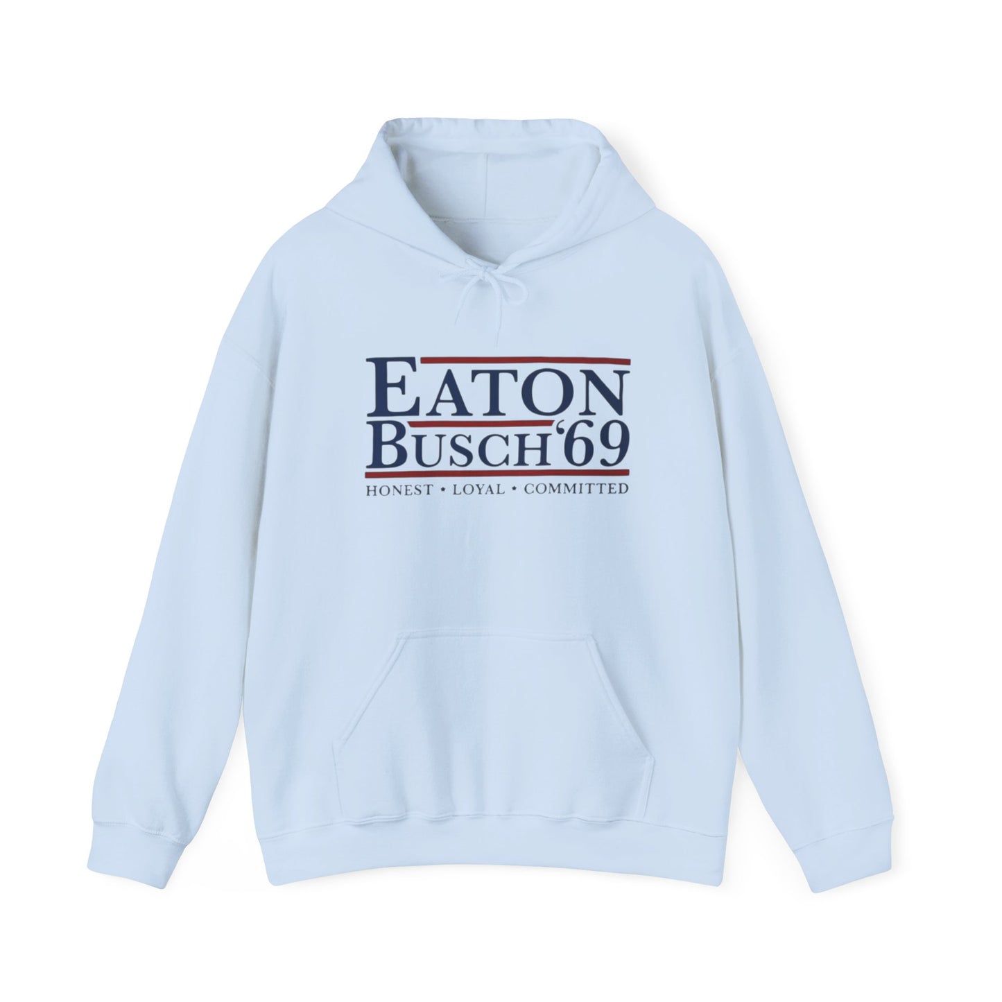 Political 69' Eaton/Busch Heavy Blend Hoodie - Unisex, Cozy Sweatshirt for