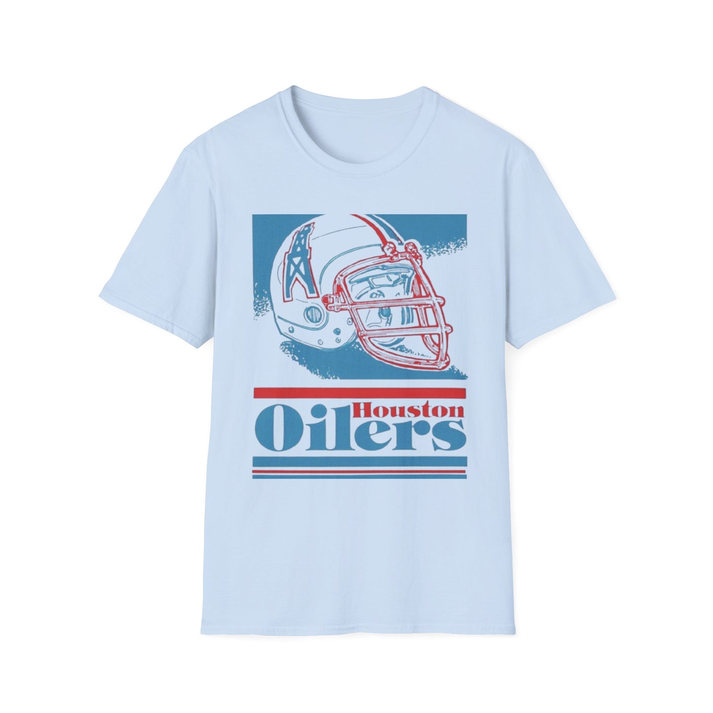 Classic Houston Oilers Unisex Tee, Vintage NFL Logo Softstyle, Tennessee Titans