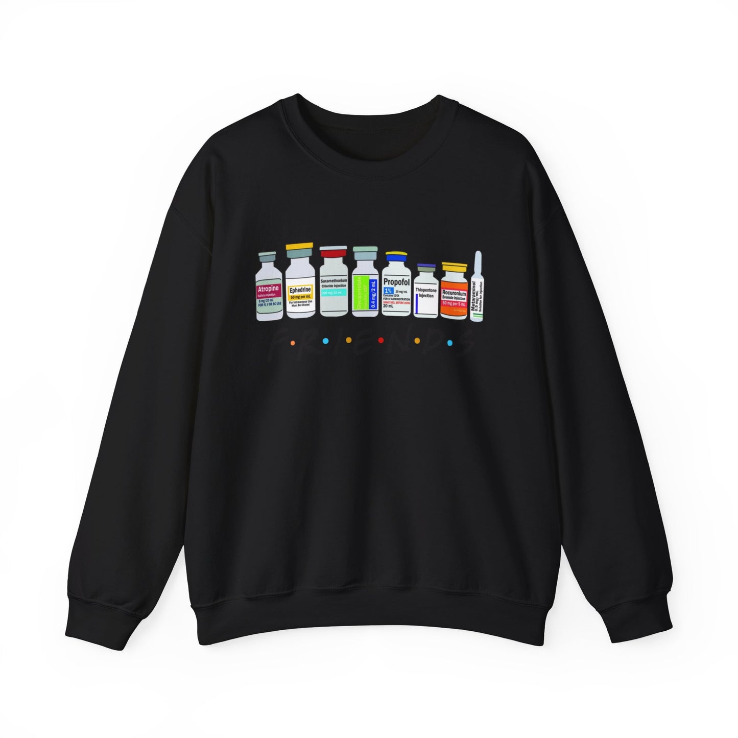 Medical Sedation Friends Healthcare RN Unisex Heavy Blend™ Crewneck Sweatshirt