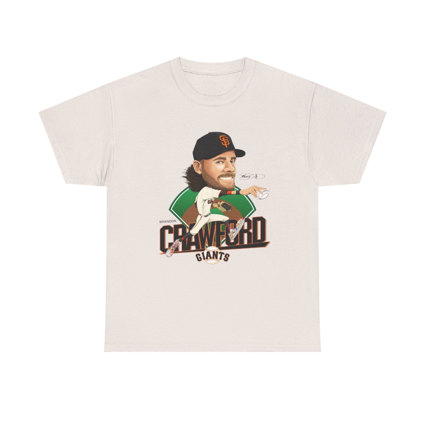 Brandon Crawford 35 MLB Design San Francisco Giants Replica Unisex Tee, Legend