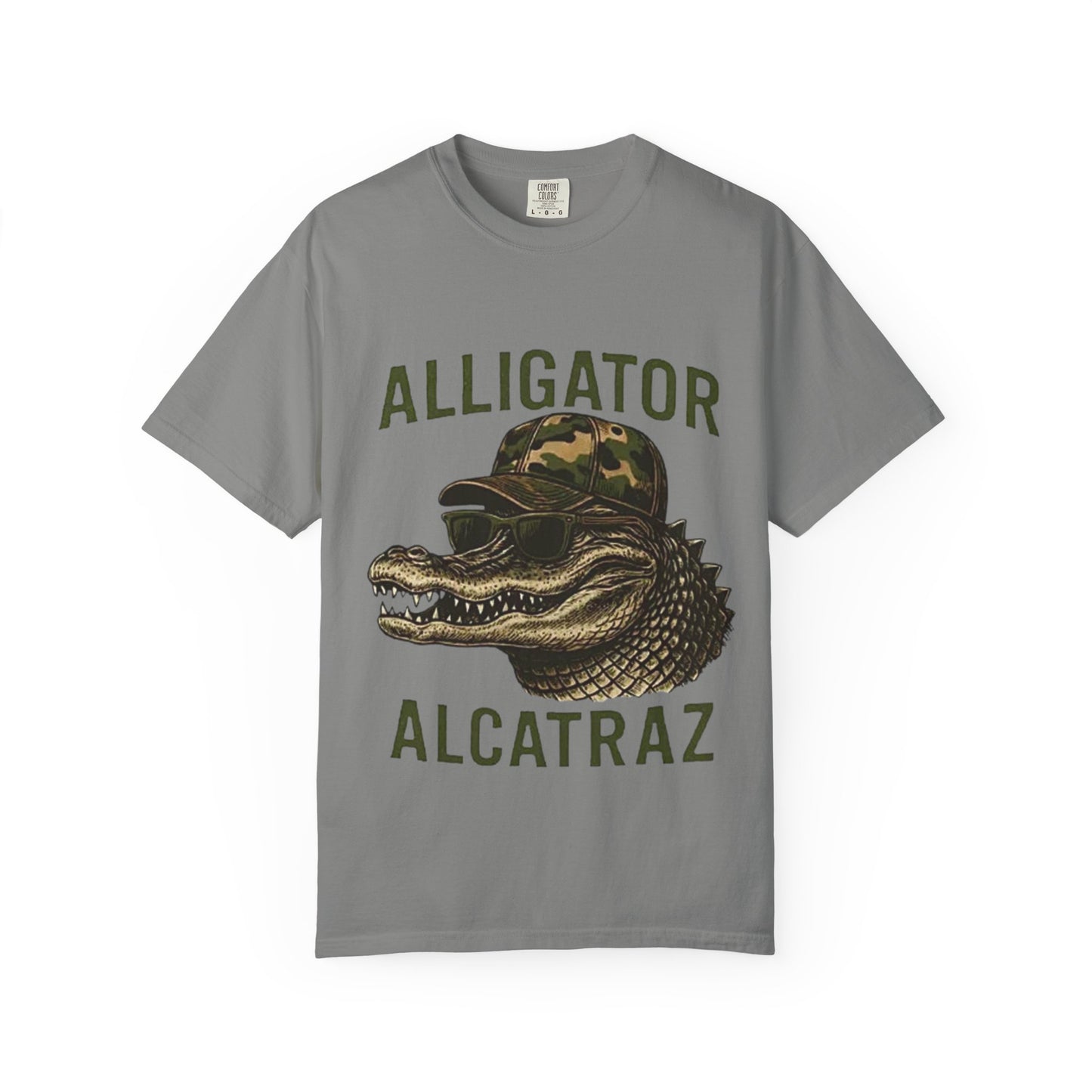 Patriotic USA 2025 MAGA Alligator Alcatraz T-shirt, Trump Support Tee, Patriotic