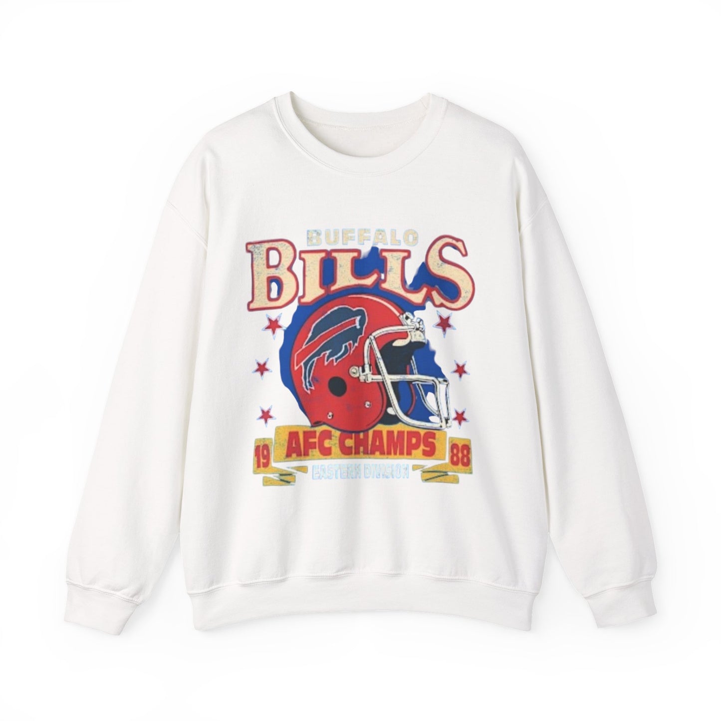 Buffalo Bills AFC Champions Sweatshirt, Vintage Retro Unisex Top, 1988 Champs