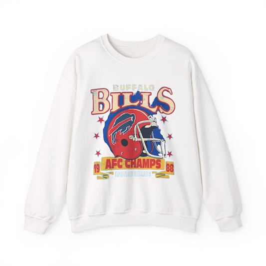 Buffalo Bills AFC Champions Sweatshirt, Vintage Retro Unisex Top, 1988 Champs