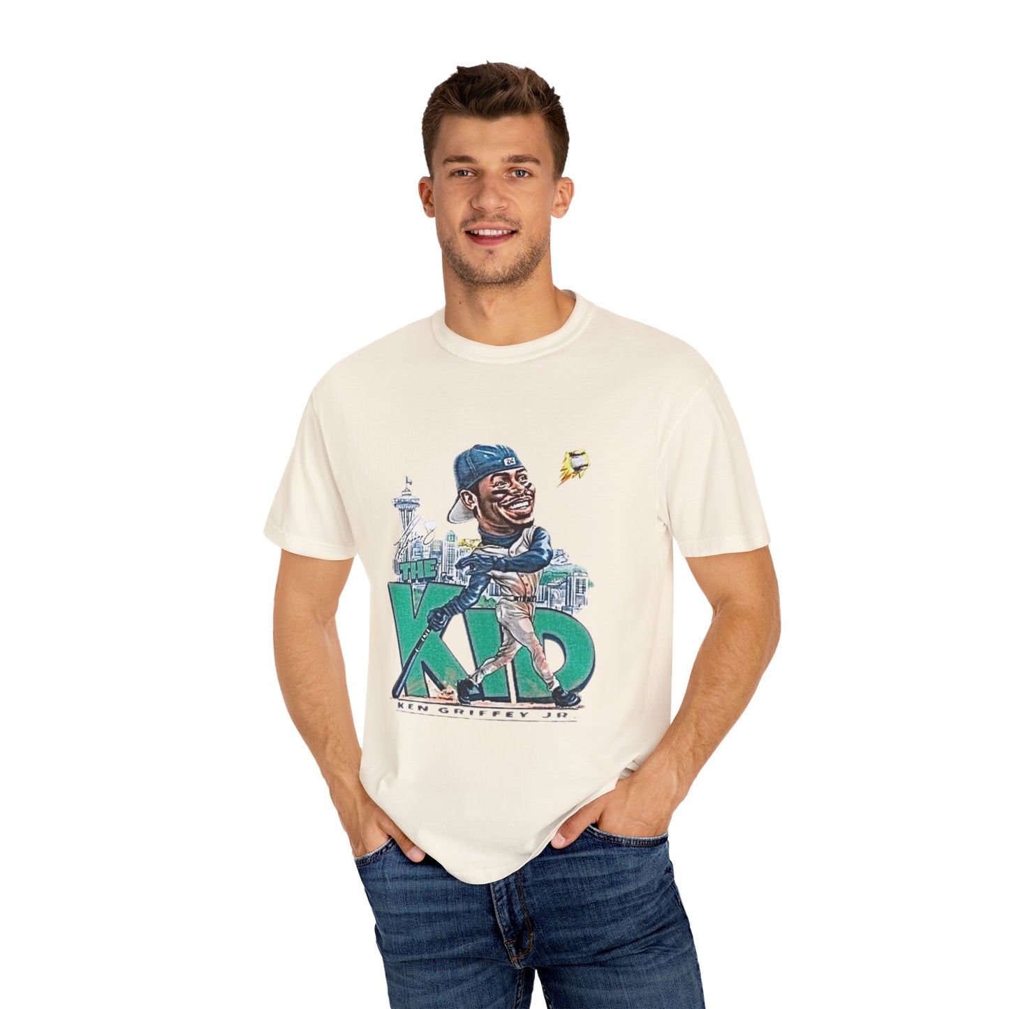 Ken Griffey Jr. Swing Home Run Seattle Mariners, MLB The Kid Tee, Baseball