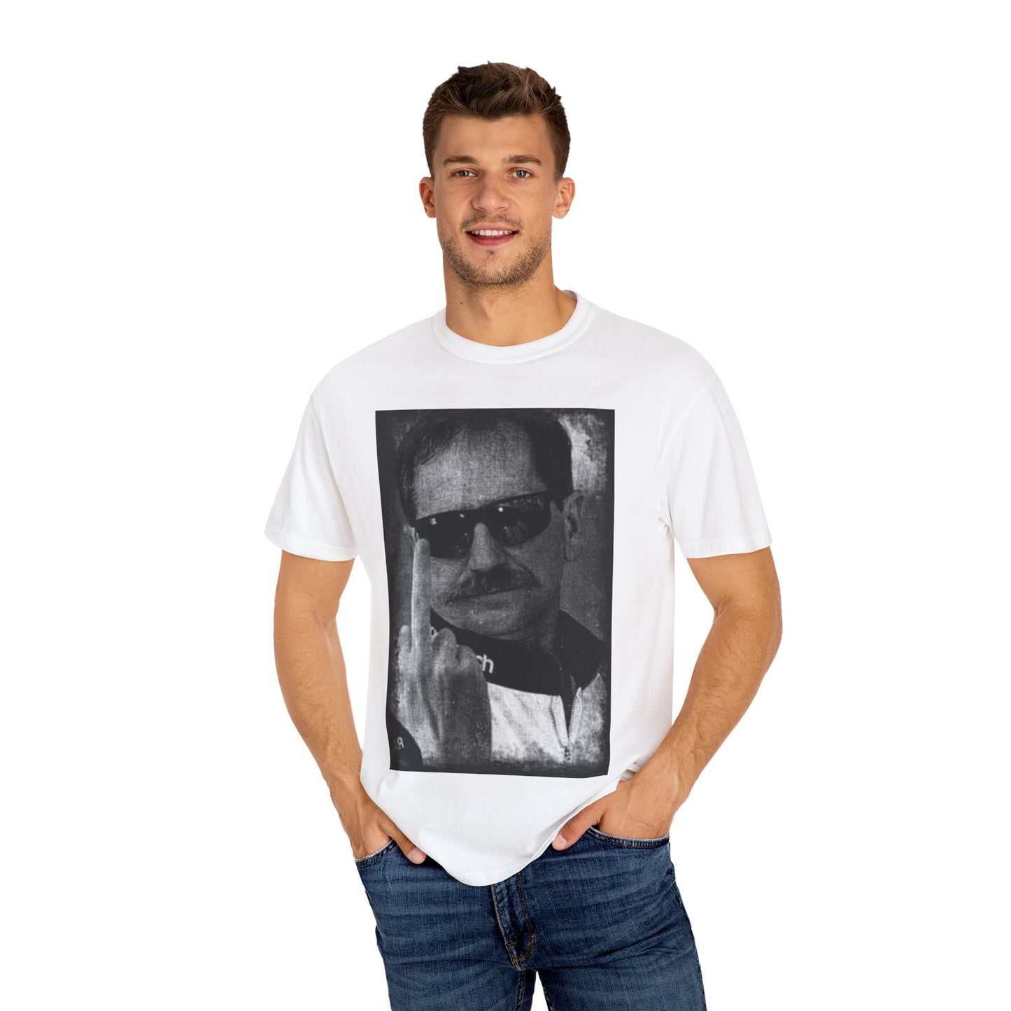 Dale Earnhardt Middle Finger Funny T-shirt, American Flag Patriotic Tee