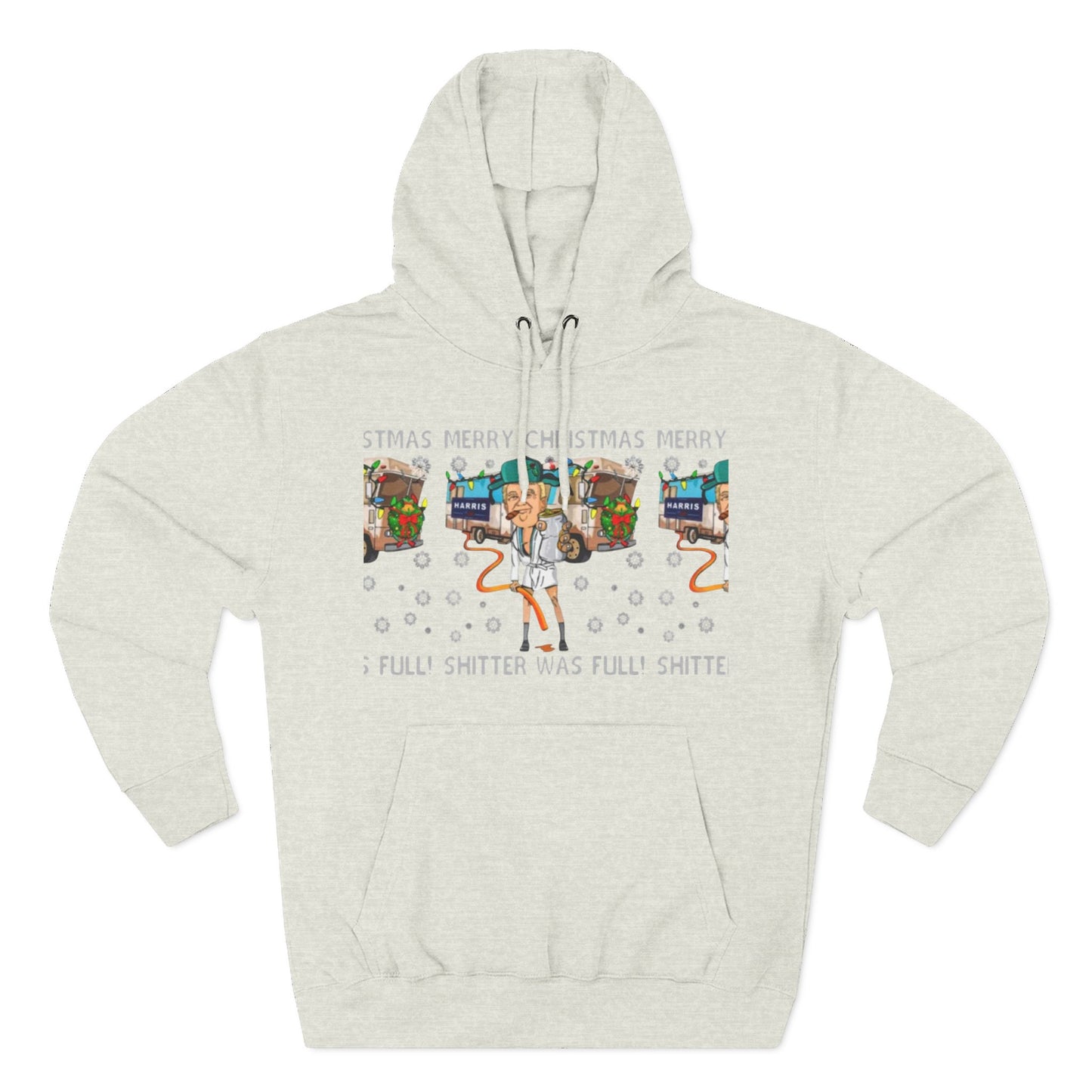 Christmas Vacation Three-Panel Hoodie, Funny Holiday Fleece Sweatshirt, Gift for