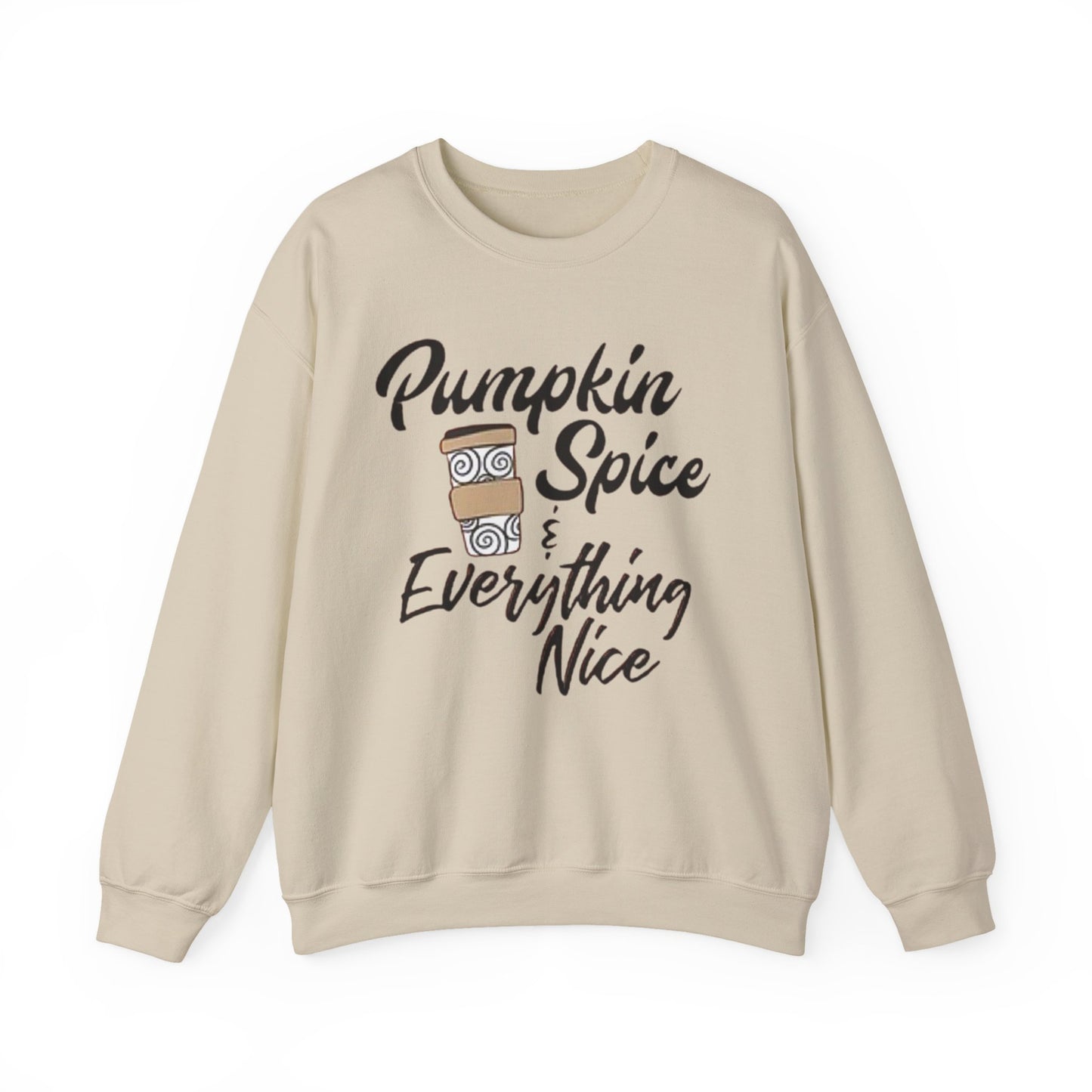 Fall Pumpkin Spice & Everything Nice Latte Fall Lover Gift, Unisex Sweatshirt,