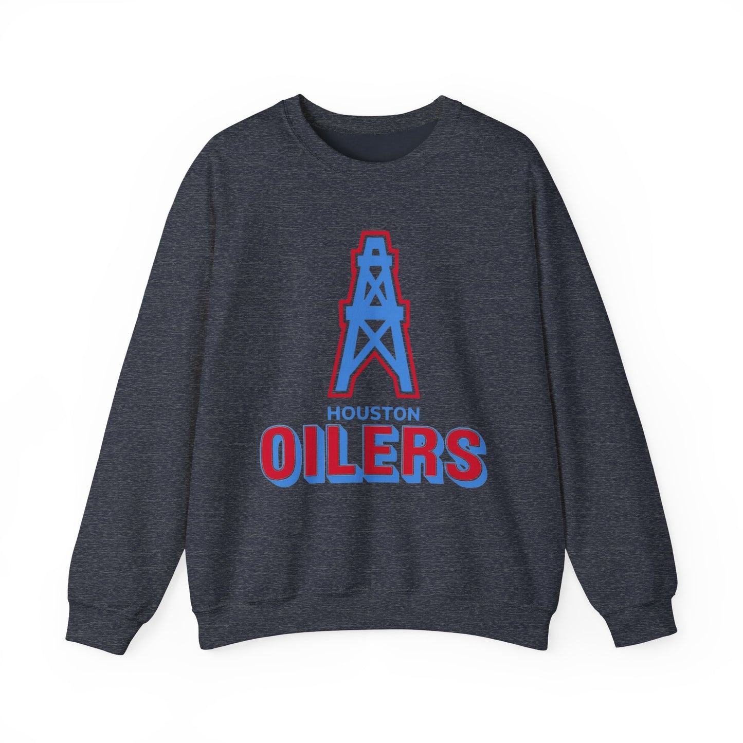 Houston Oilers Throwback Sweatshirt, Unisex NFL Football Crewneck, Vintage 1960