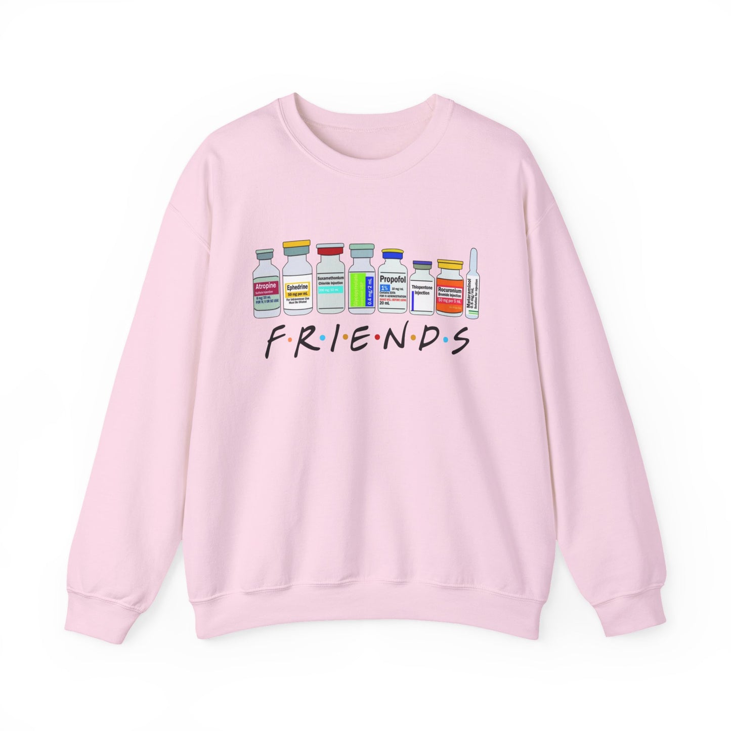 Medical Sedation Friends Healthcare RN Unisex Heavy Blend™ Crewneck Sweatshirt