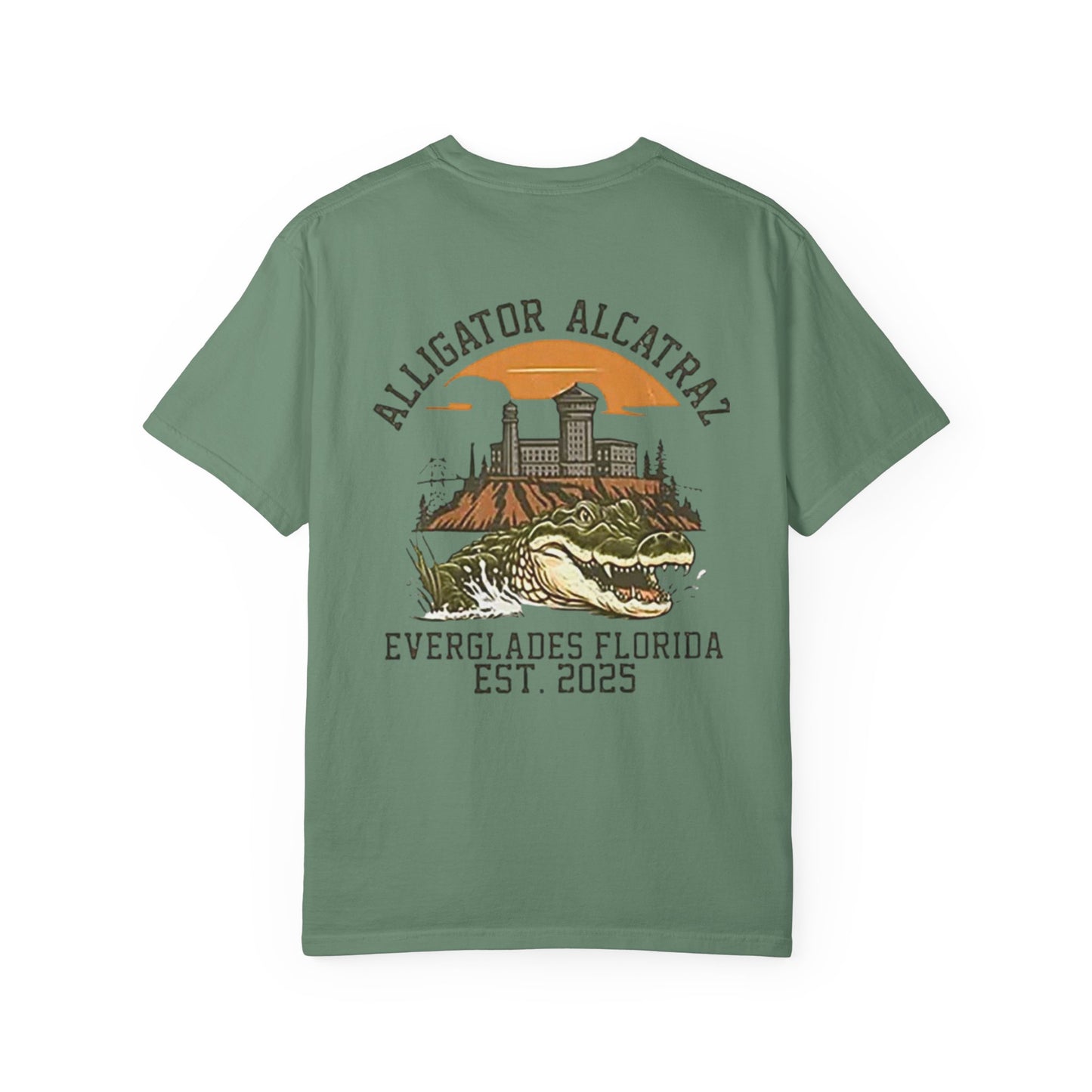 MAGA Alligator Alcatraz Patriotic Trump T-shirt, USA Florida ICE Detention,