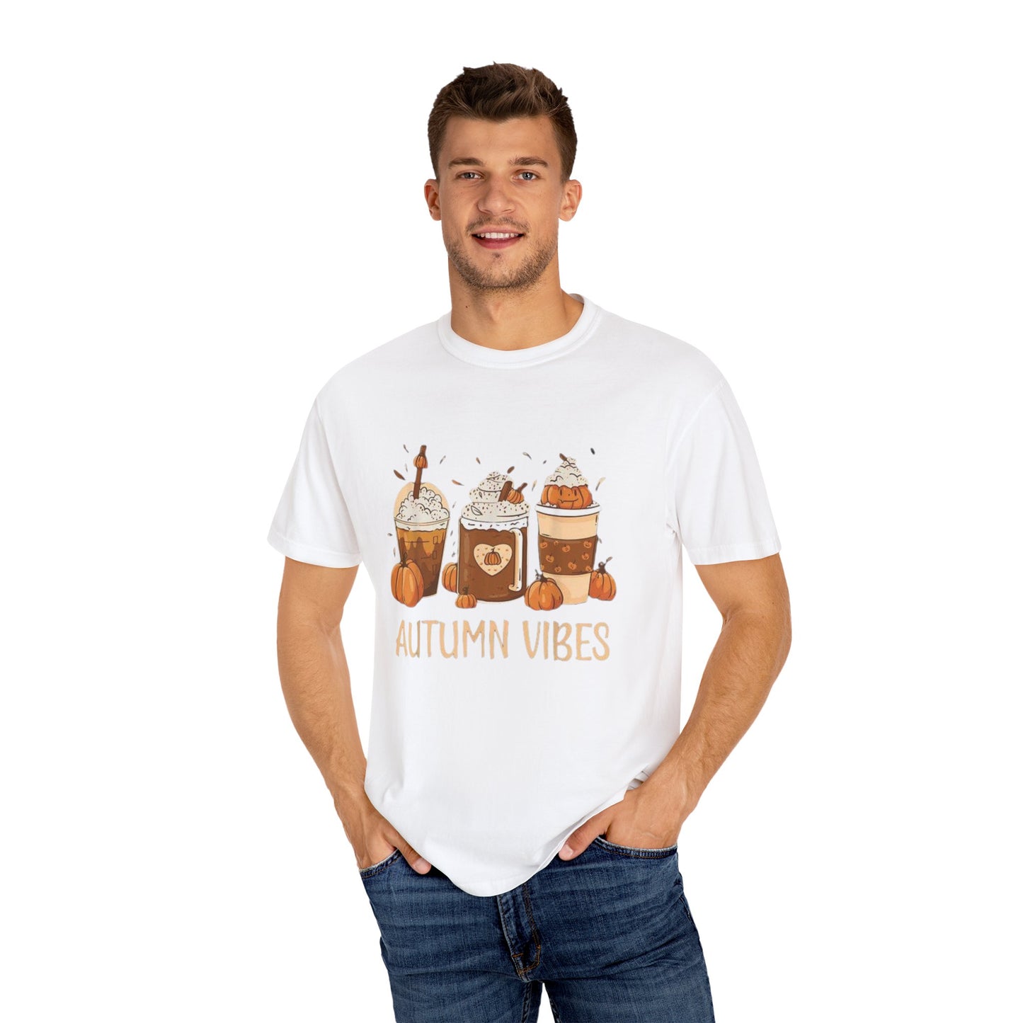 Autumn Vibes Pumpkin Spice Tee, Fall Colors T-Shirt for Teachers, Unisex