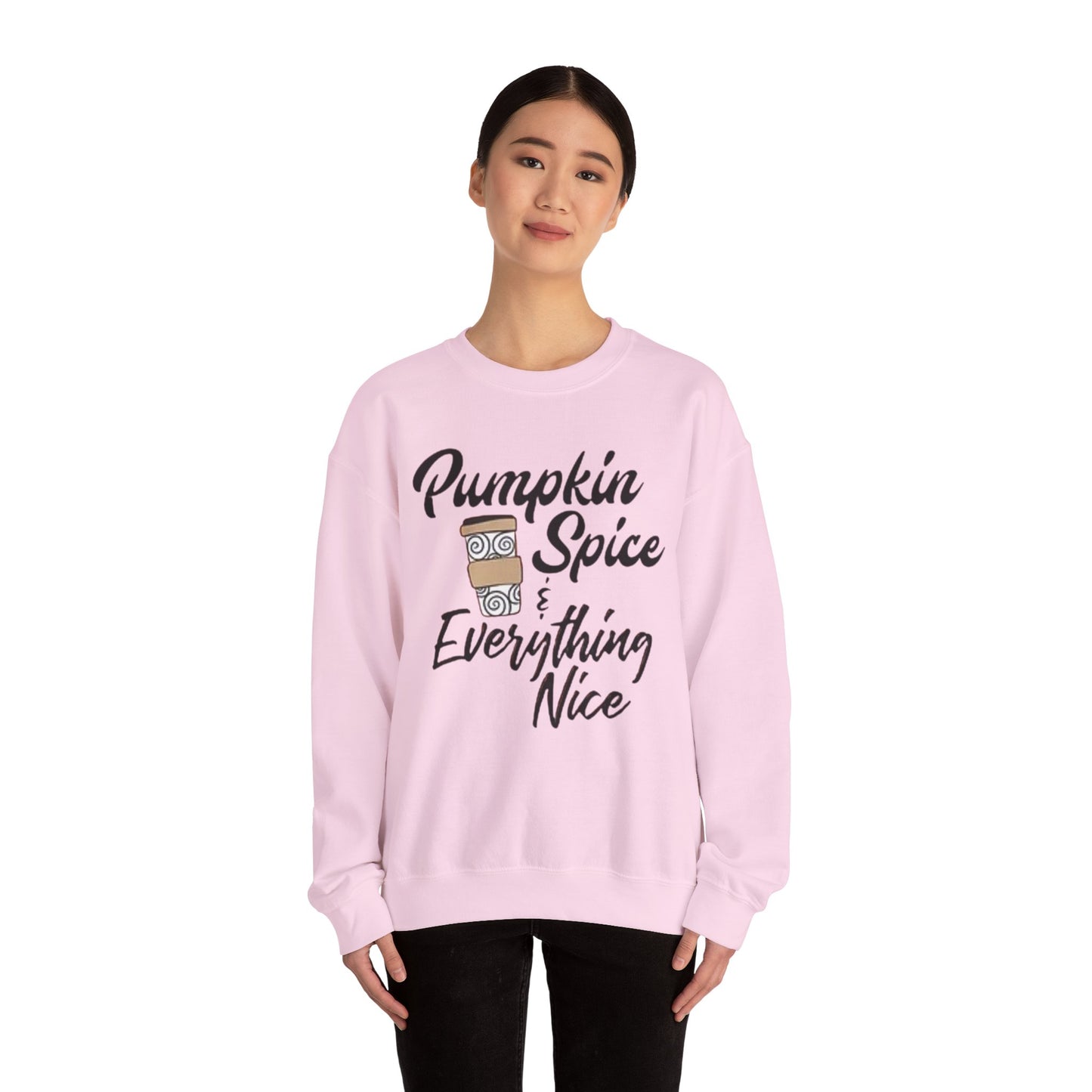 Fall Pumpkin Spice & Everything Nice Latte Fall Lover Gift, Unisex Sweatshirt,