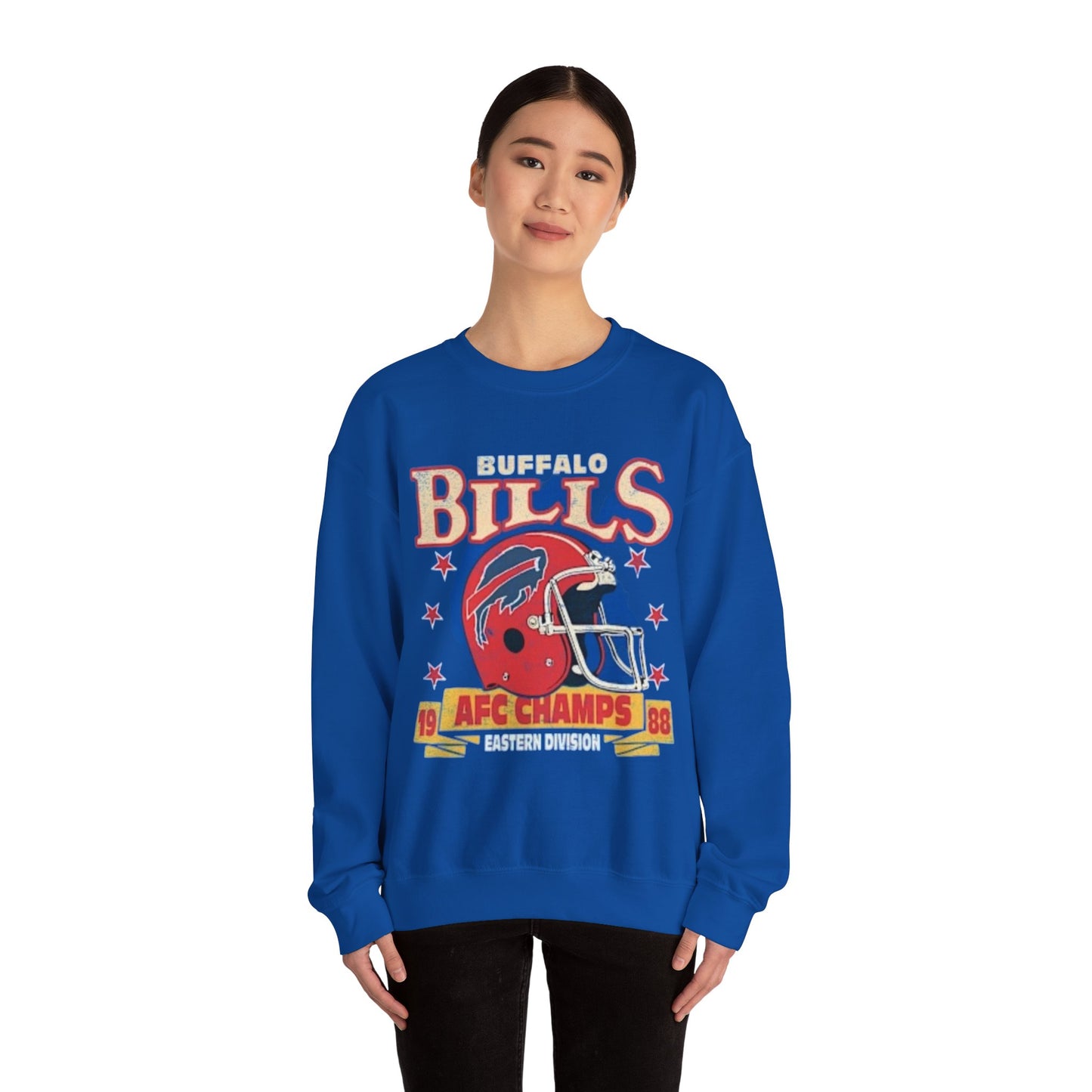 Buffalo Bills AFC Champions Sweatshirt, Vintage Retro Unisex Top, 1988 Champs