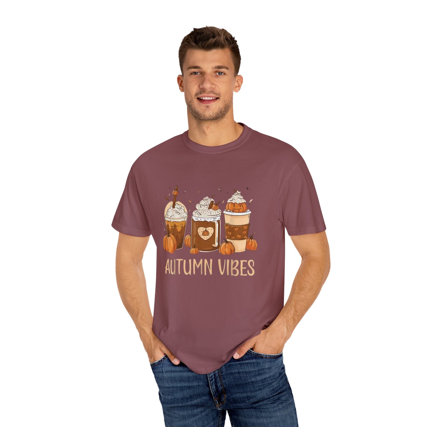 Autumn Vibes Pumpkin Spice Tee, Fall Colors T-Shirt for Teachers, Unisex