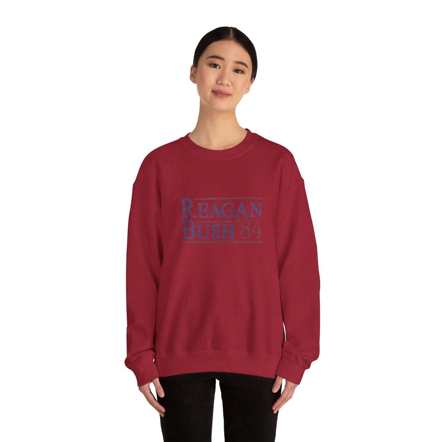 Political Campaign Reagan/Bush 84 Presidential USA Sweatshirt, Unisex Crewneck