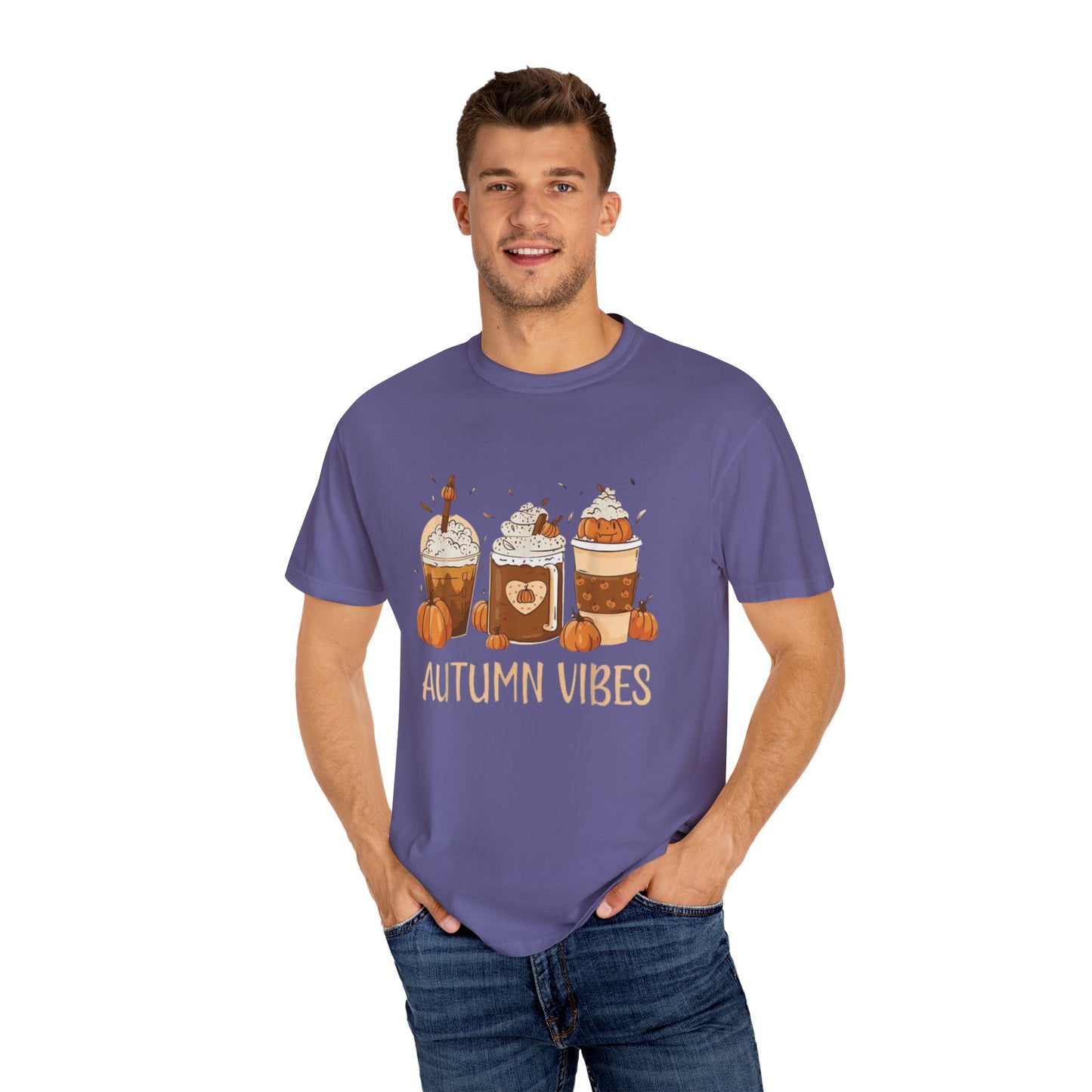 Autumn Vibes Pumpkin Spice Tee, Fall Colors T-Shirt for Teachers, Unisex