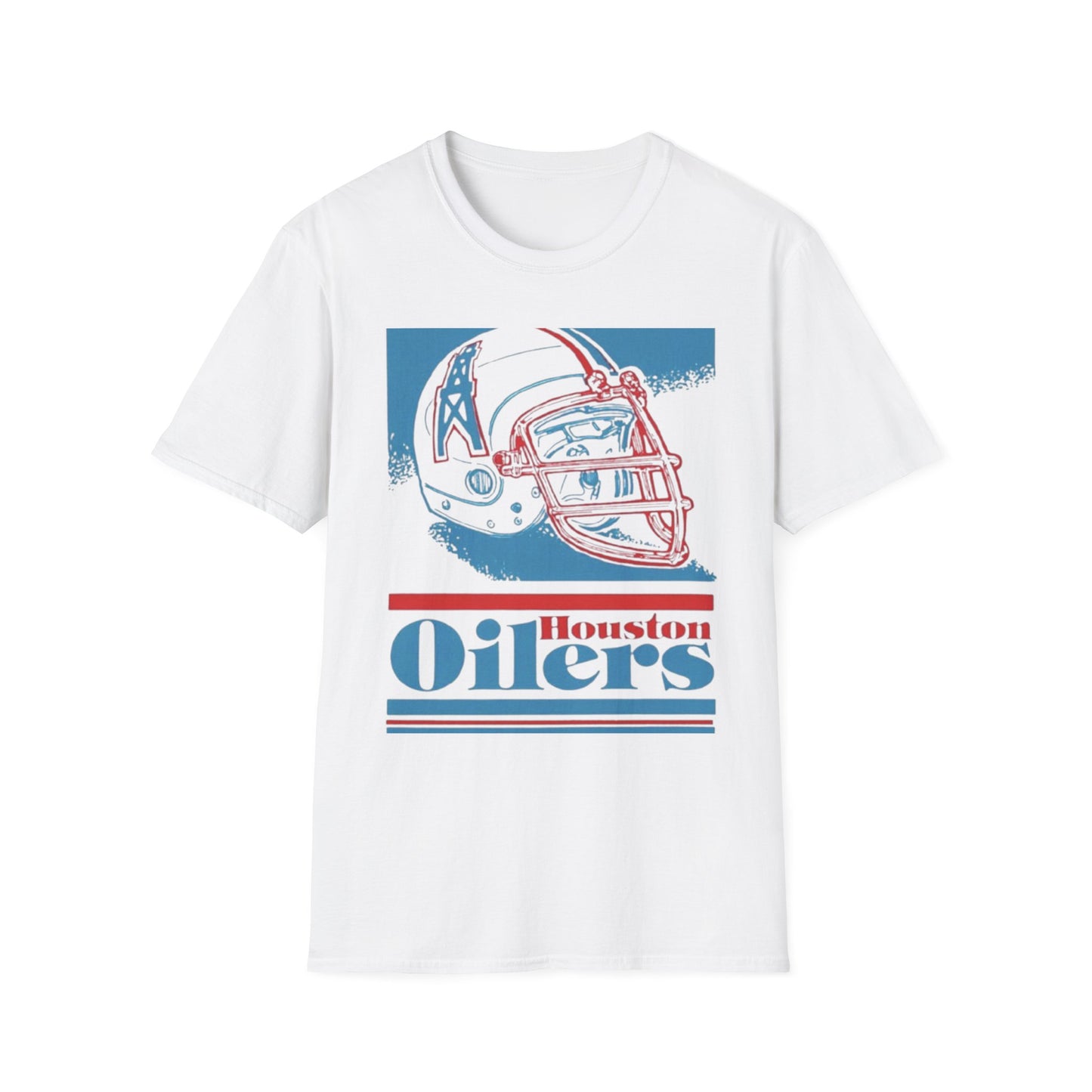 Classic Houston Oilers Unisex Tee, Vintage NFL Logo Softstyle, Tennessee Titans