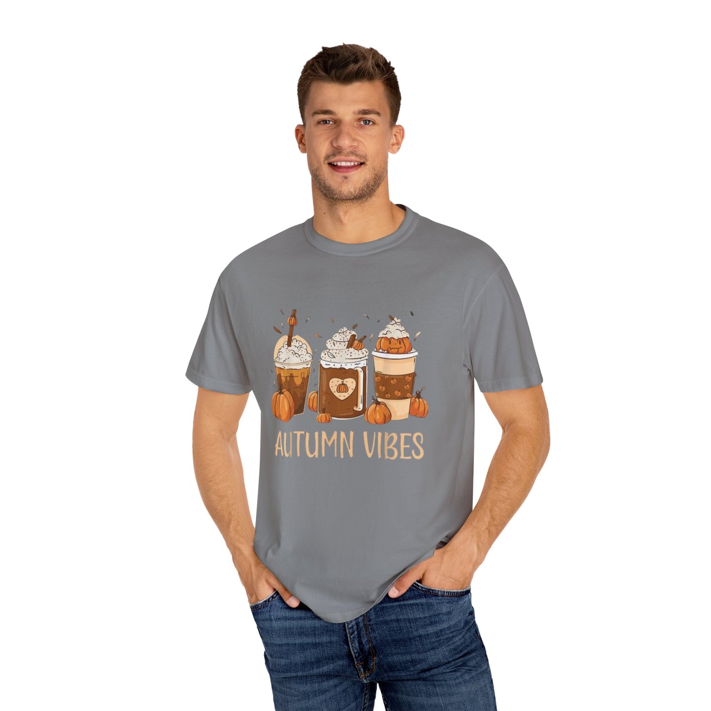 Autumn Vibes Pumpkin Spice Tee, Fall Colors T-Shirt for Teachers, Unisex