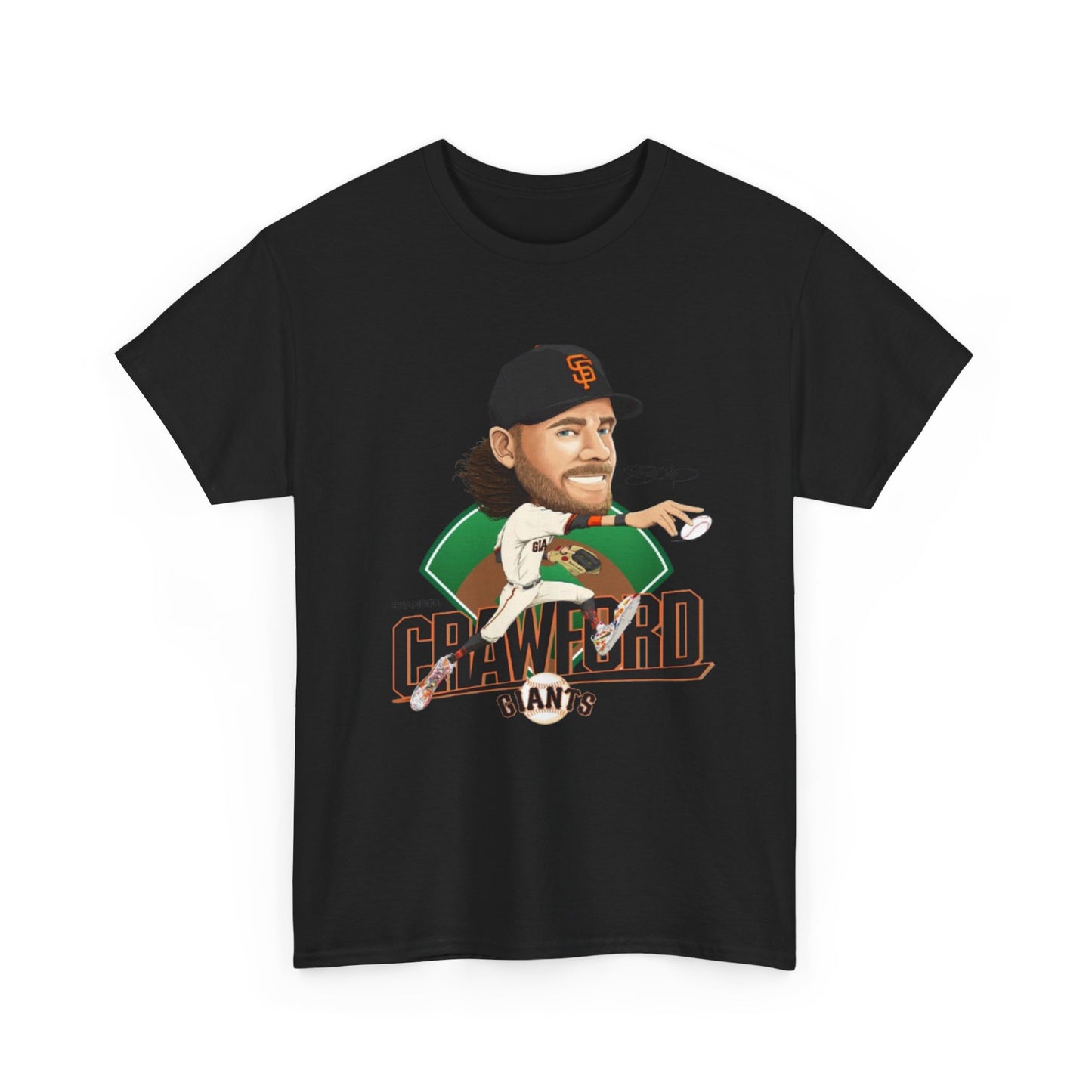 Brandon Crawford 35 MLB Design San Francisco Giants Replica Unisex Tee, Legend
