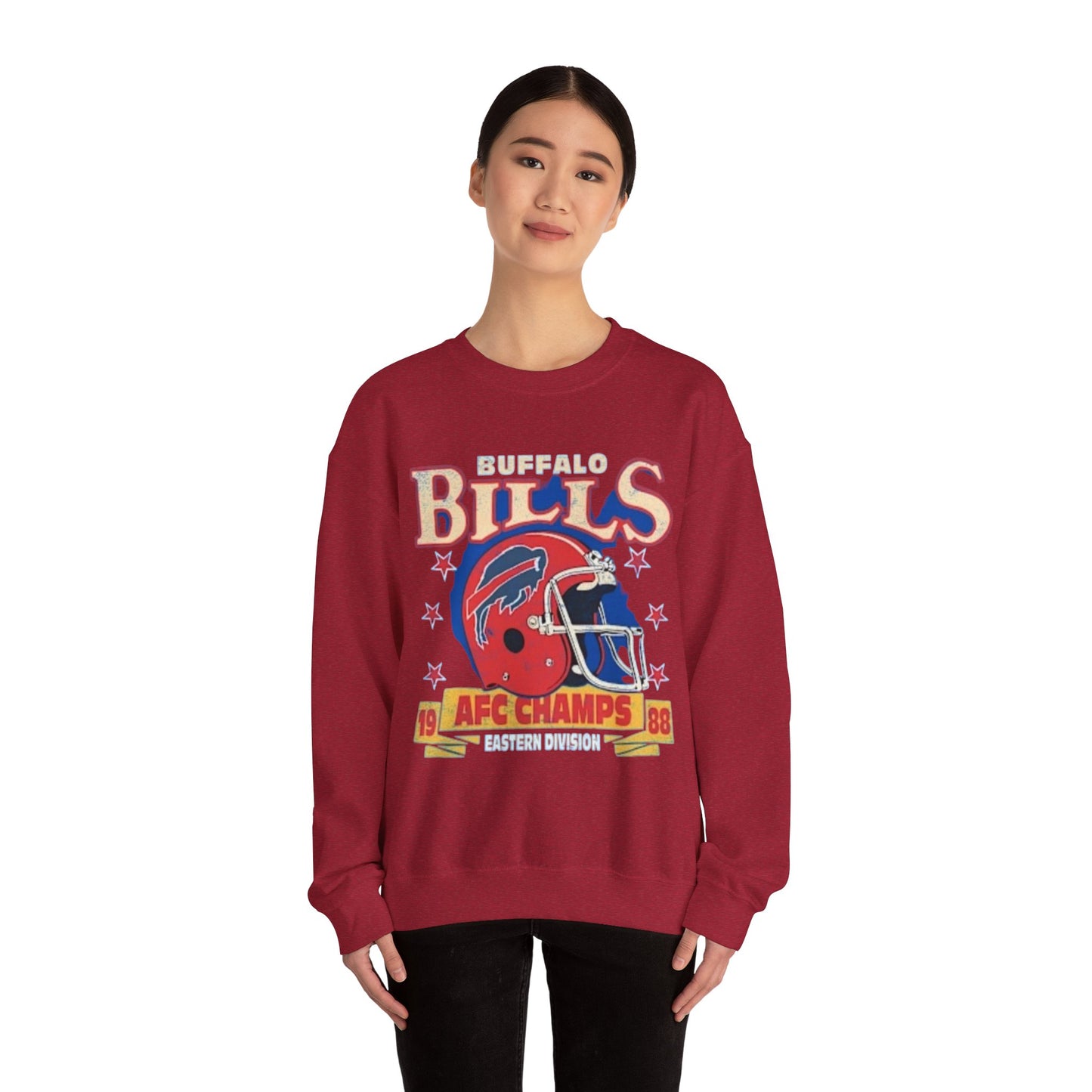 Buffalo Bills AFC Champions Sweatshirt, Vintage Retro Unisex Top, 1988 Champs