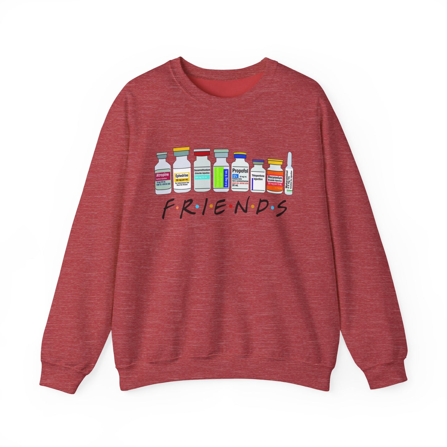 Medical Sedation Friends Healthcare RN Unisex Heavy Blend™ Crewneck Sweatshirt