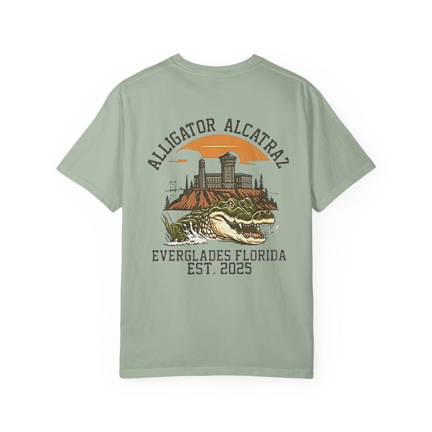 MAGA Alligator Alcatraz Patriotic Trump T-shirt, USA Florida ICE Detention,