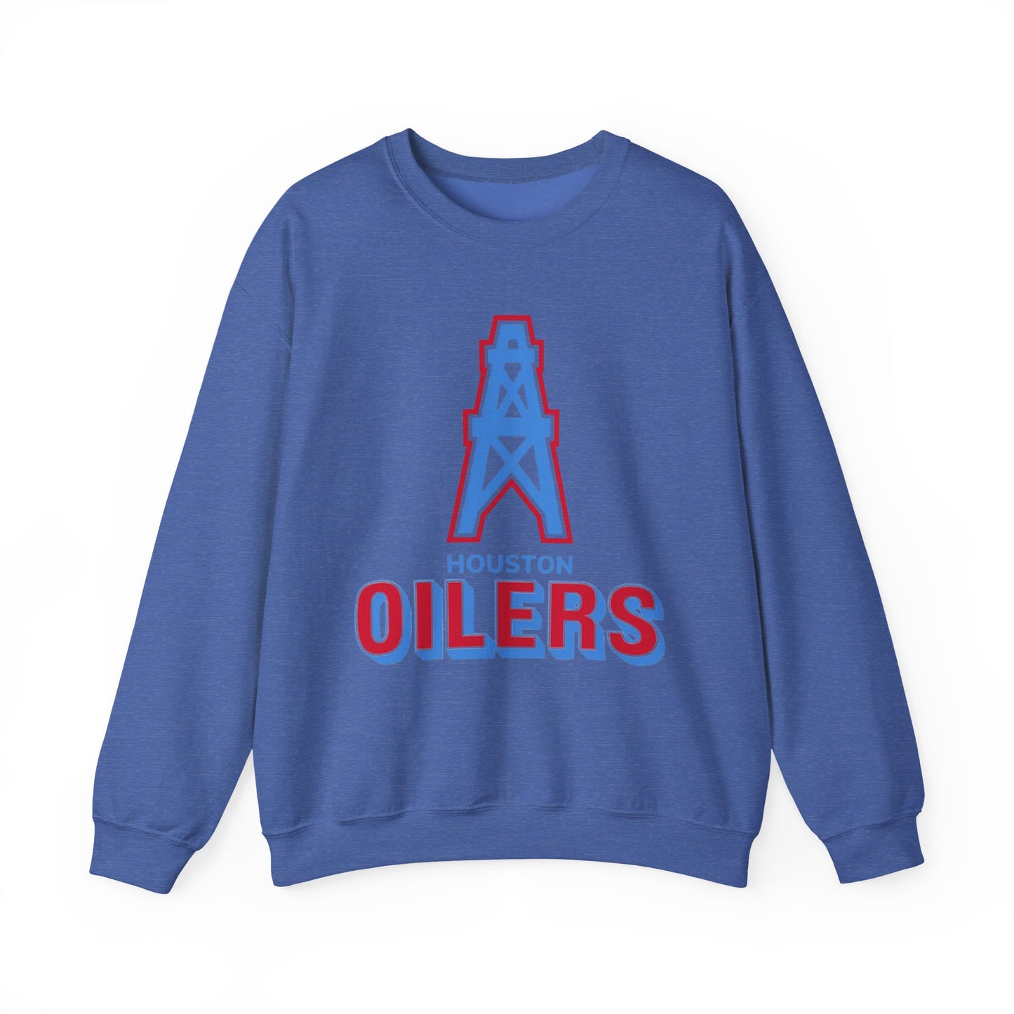 Houston Oilers Throwback Sweatshirt, Unisex NFL Football Crewneck, Vintage 1960
